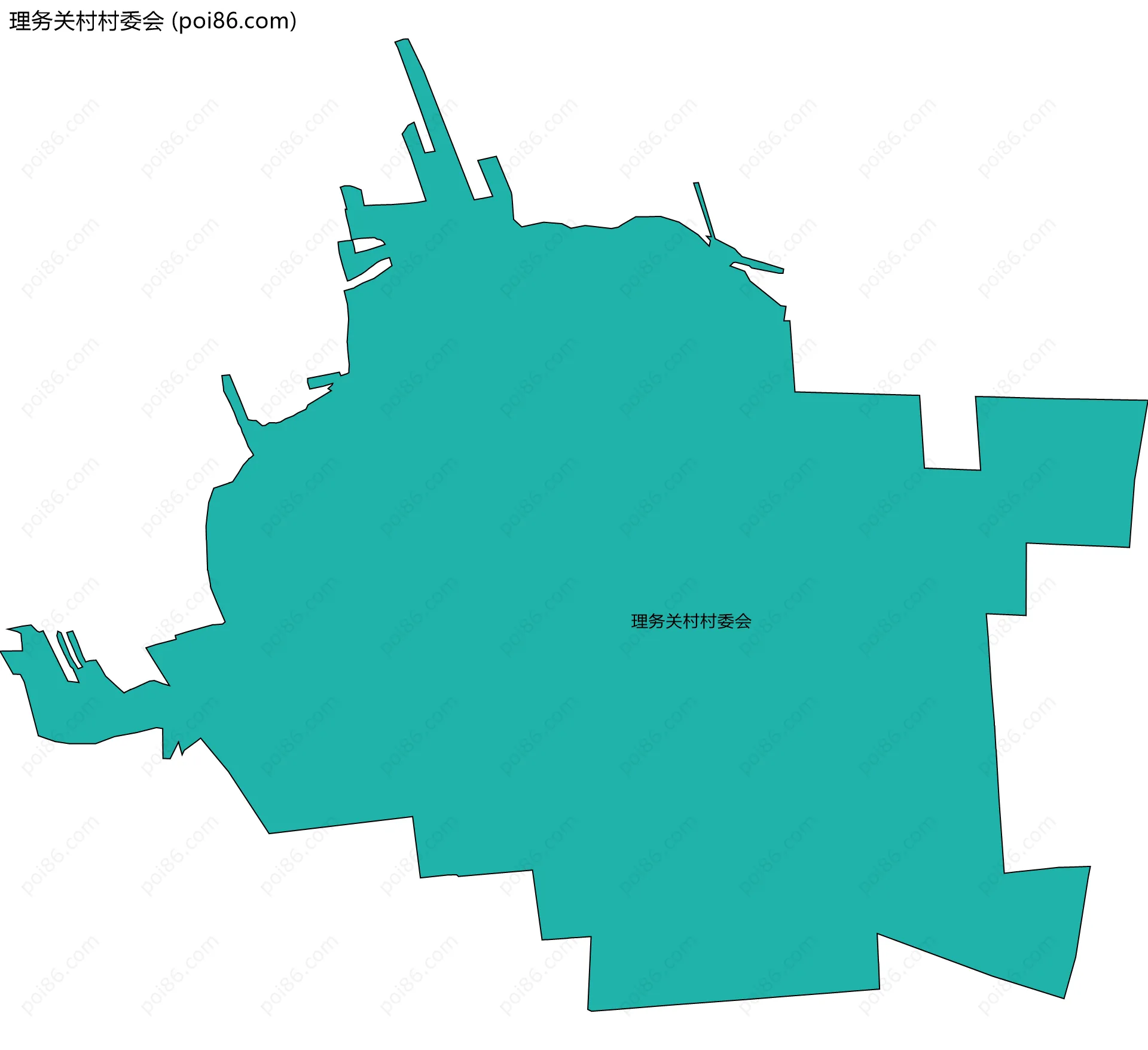 理务关村村委会边界地图