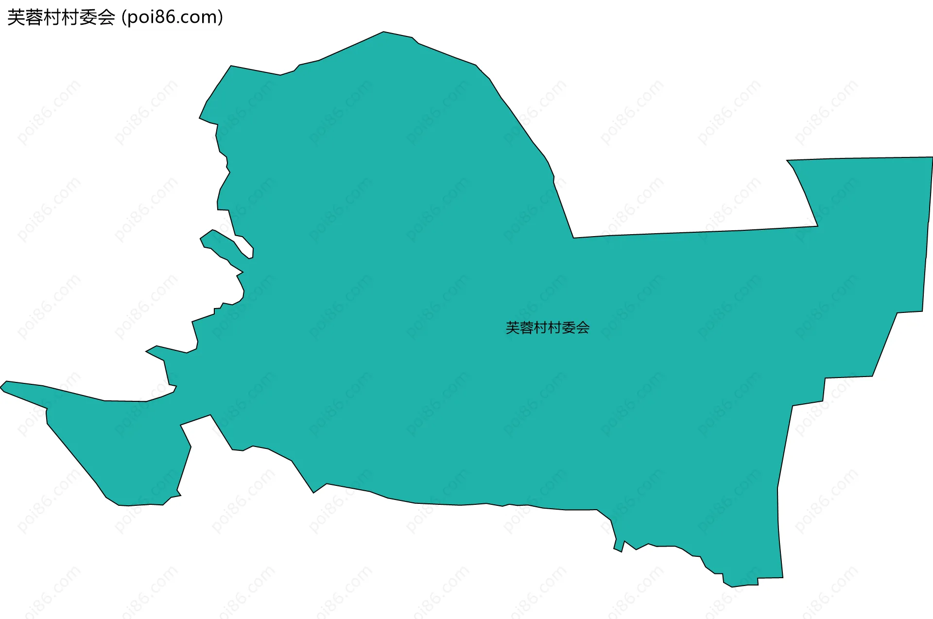 芙蓉村村委会边界地图