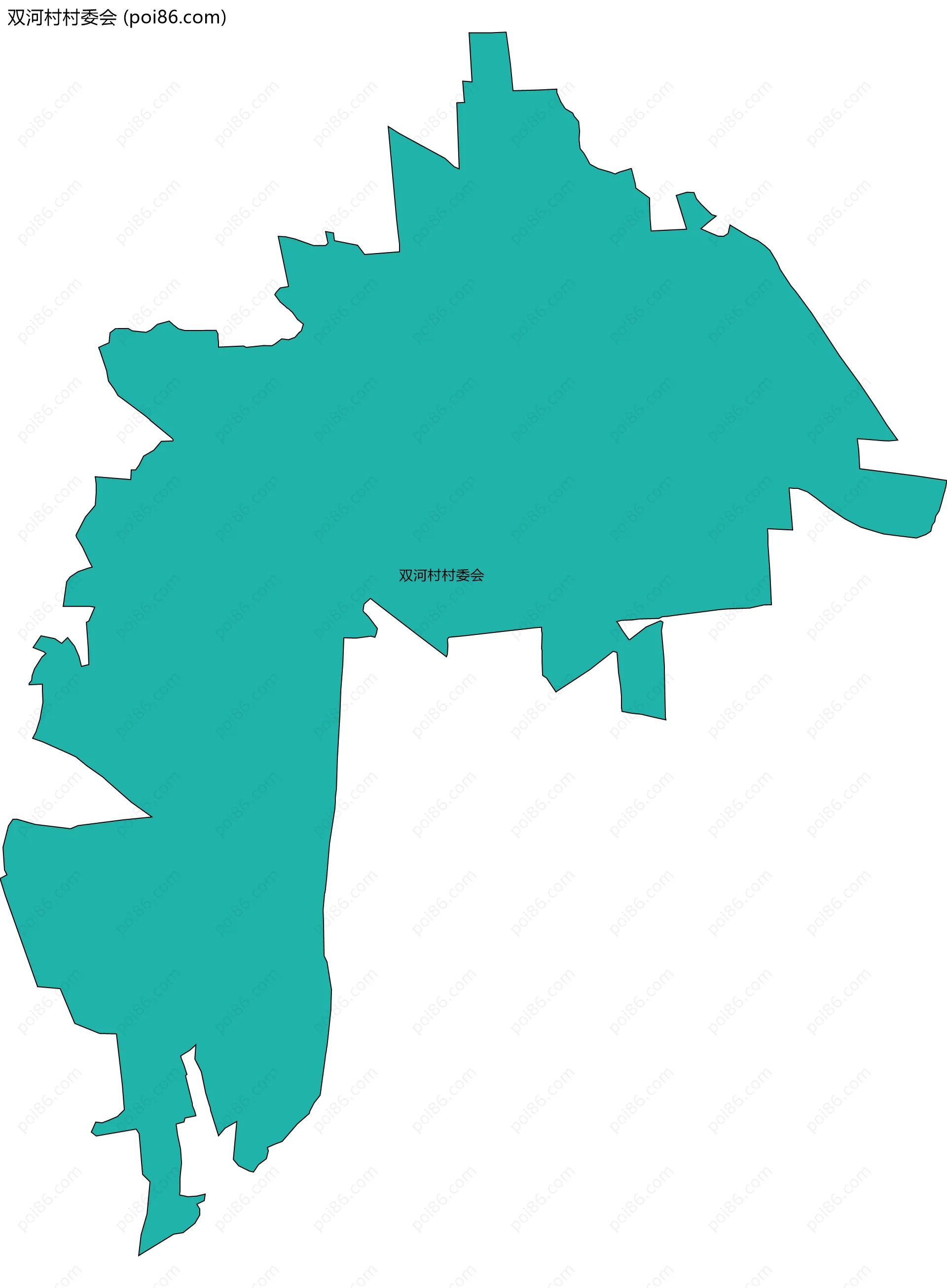 双河村村委会边界地图