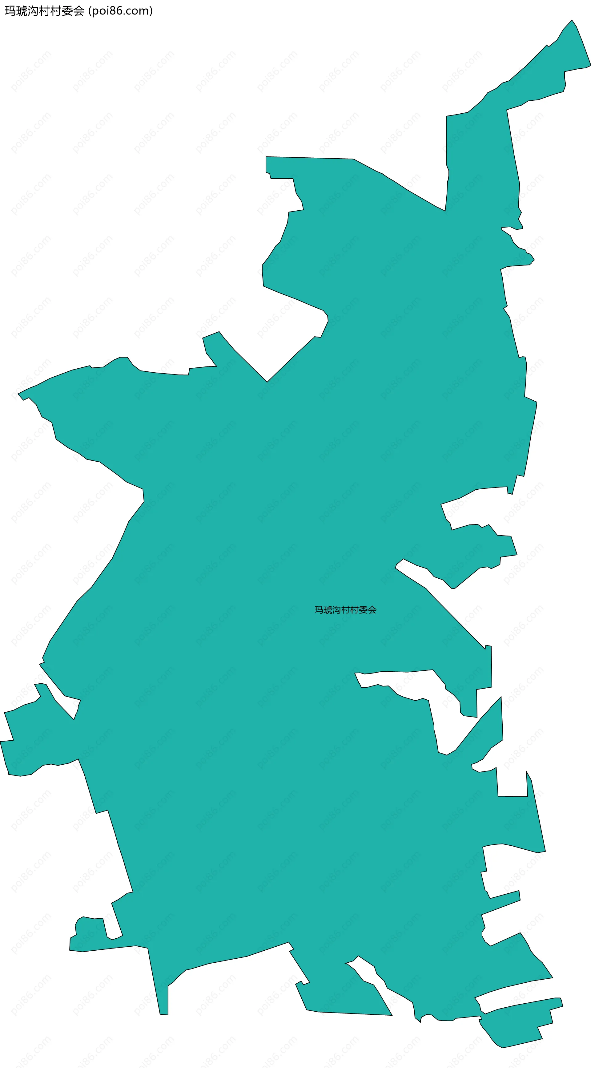 玛琥沟村村委会边界地图