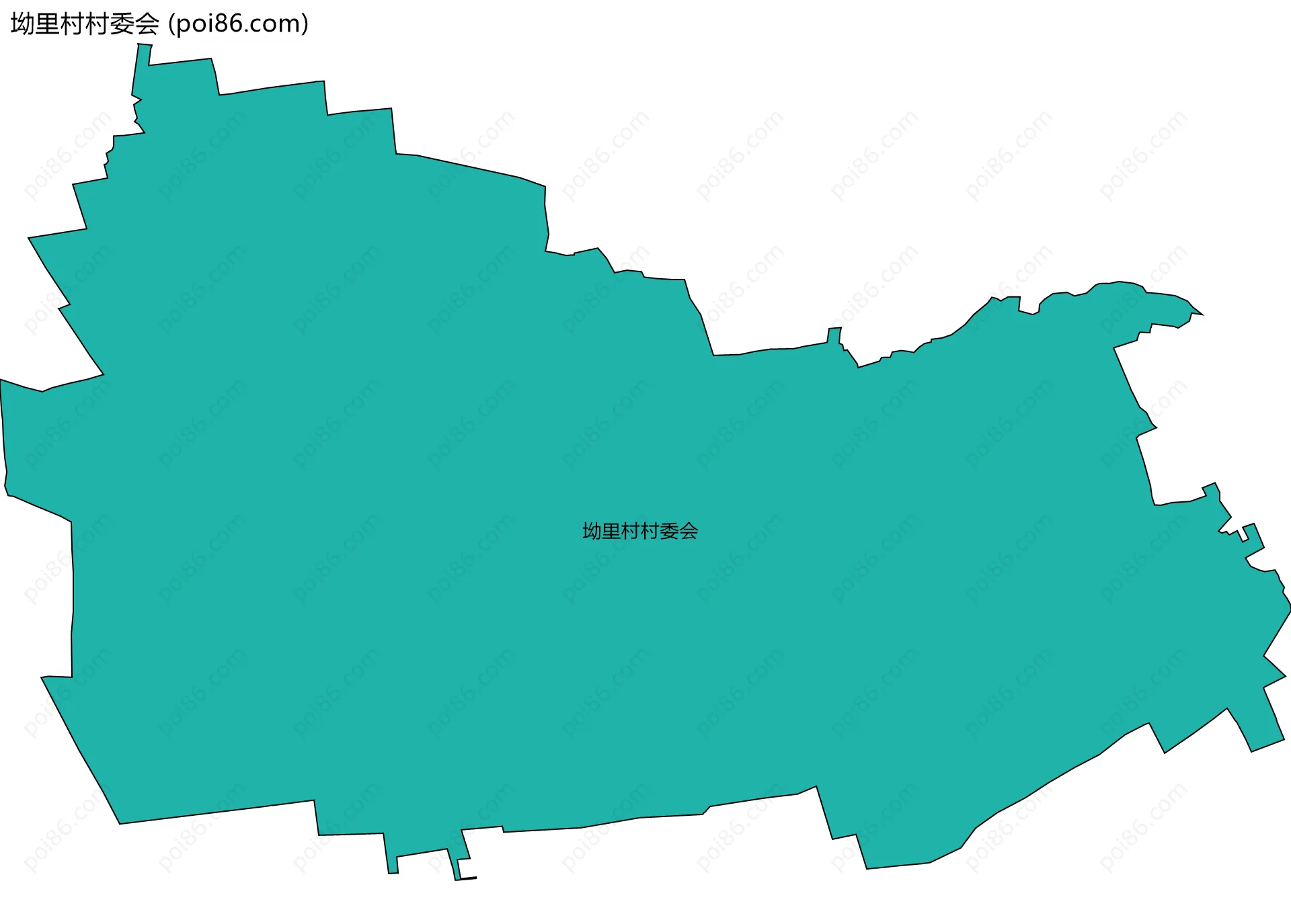 坳里村村委会边界地图