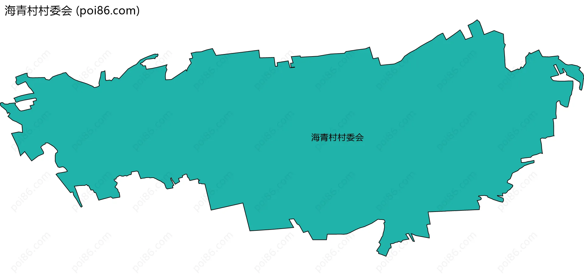 海青村村委会边界地图