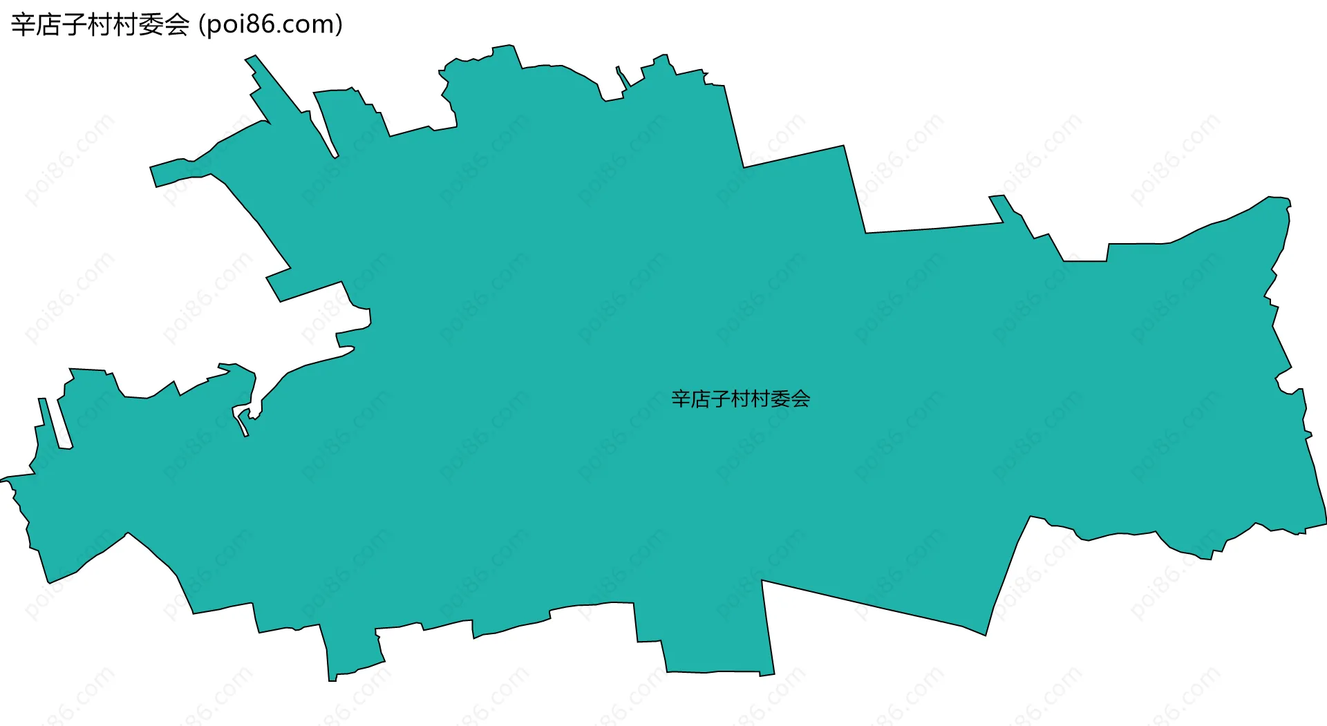 辛店子村村委会边界地图