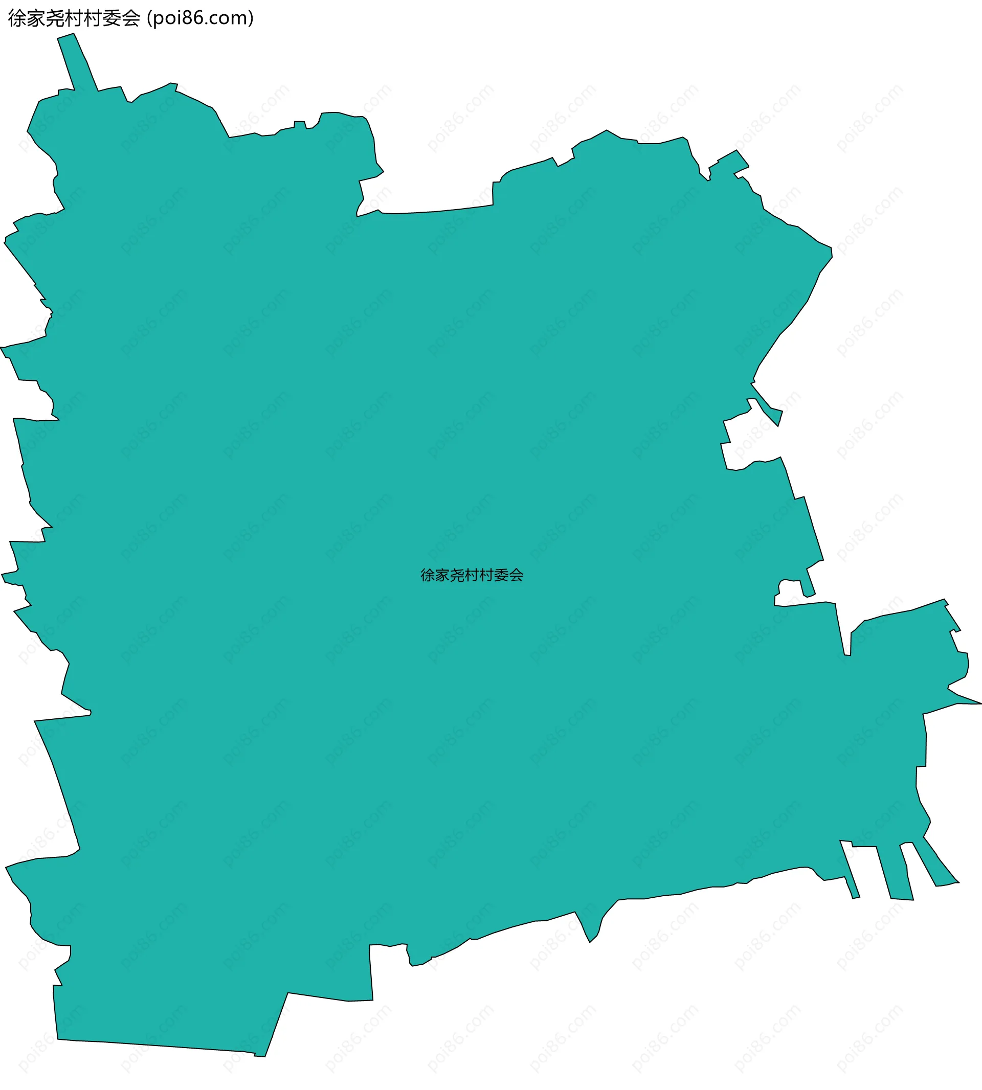 徐家尧村村委会边界地图