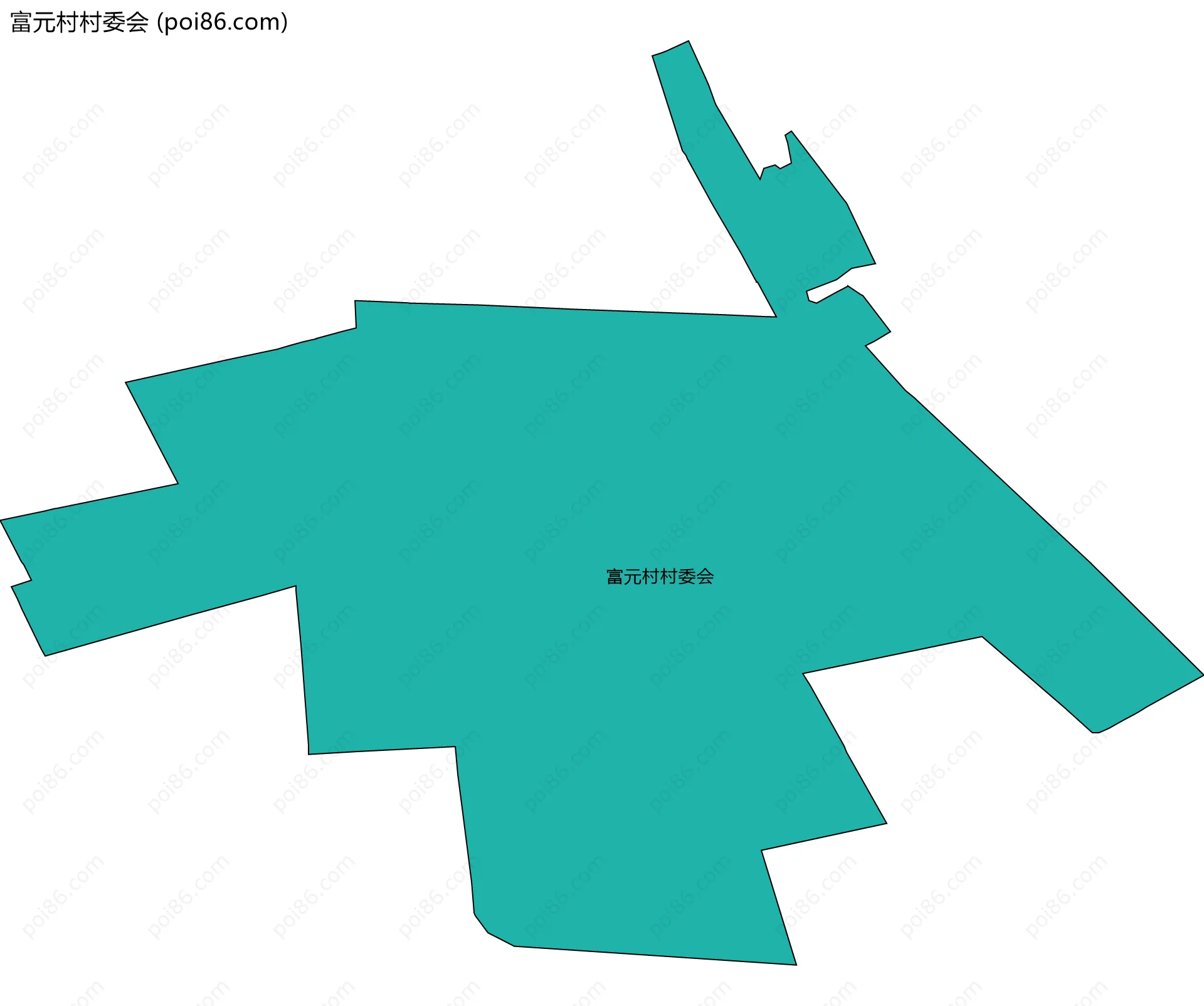 富元村村委会边界地图
