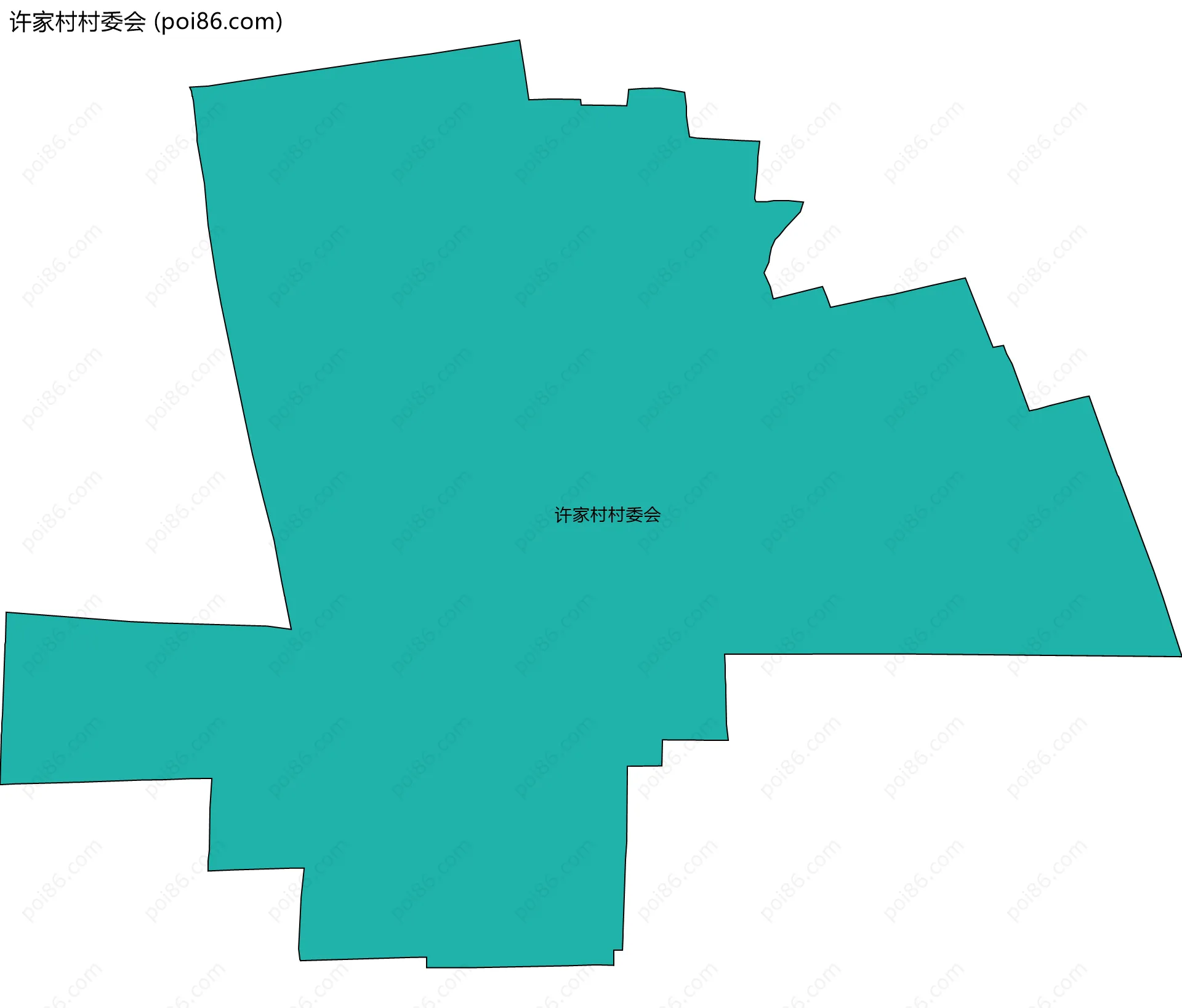 许家村村委会边界地图