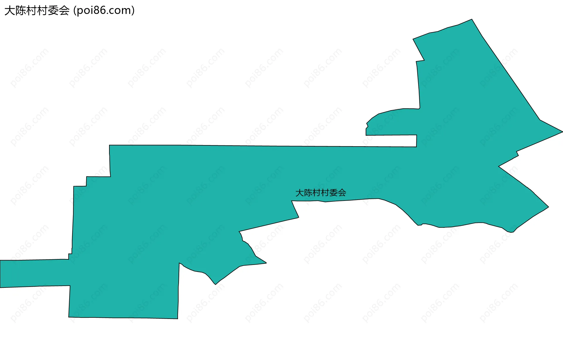 大陈村村委会边界地图