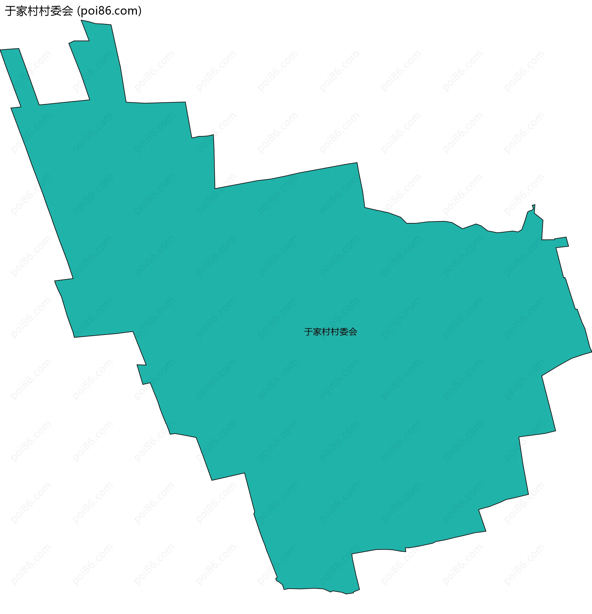 于家村村委会边界地图