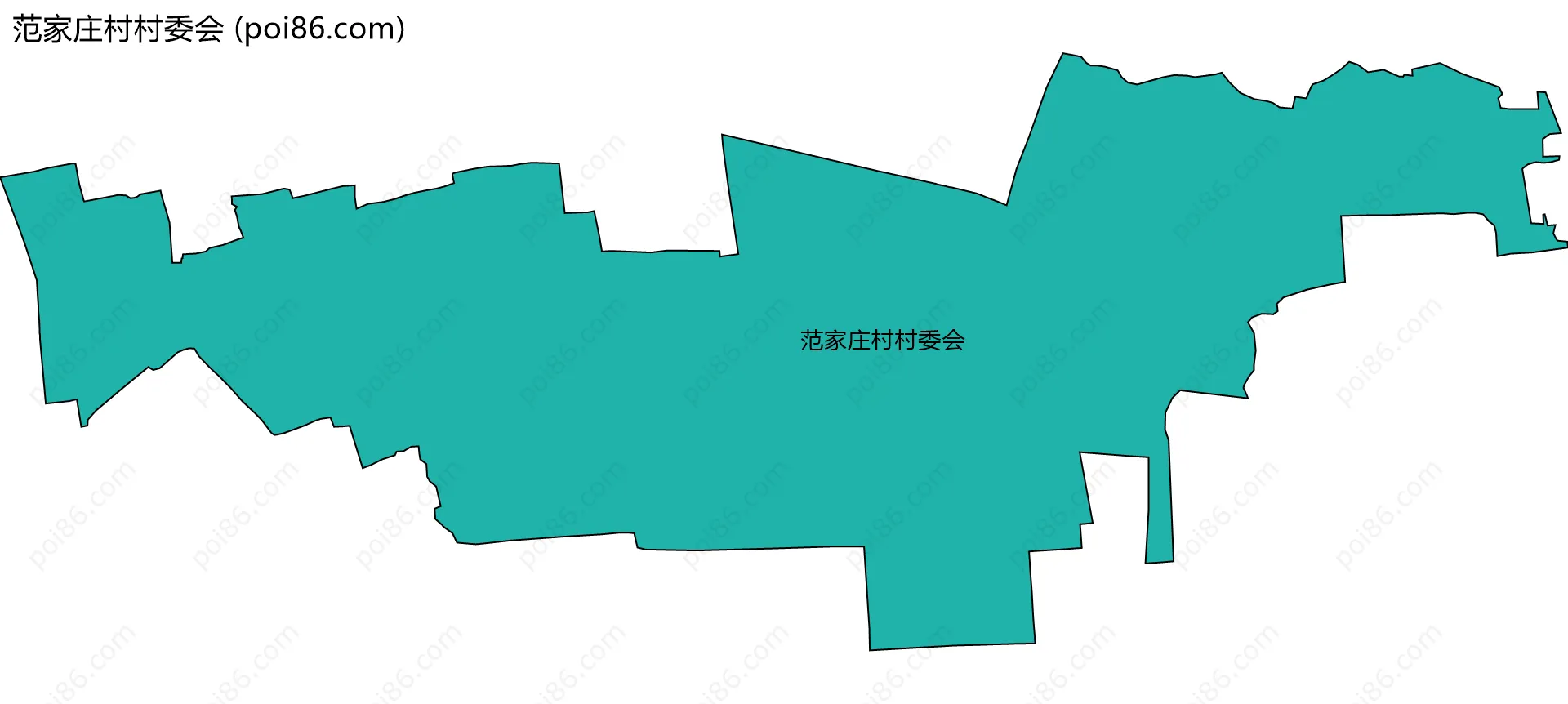 范家庄村村委会边界地图