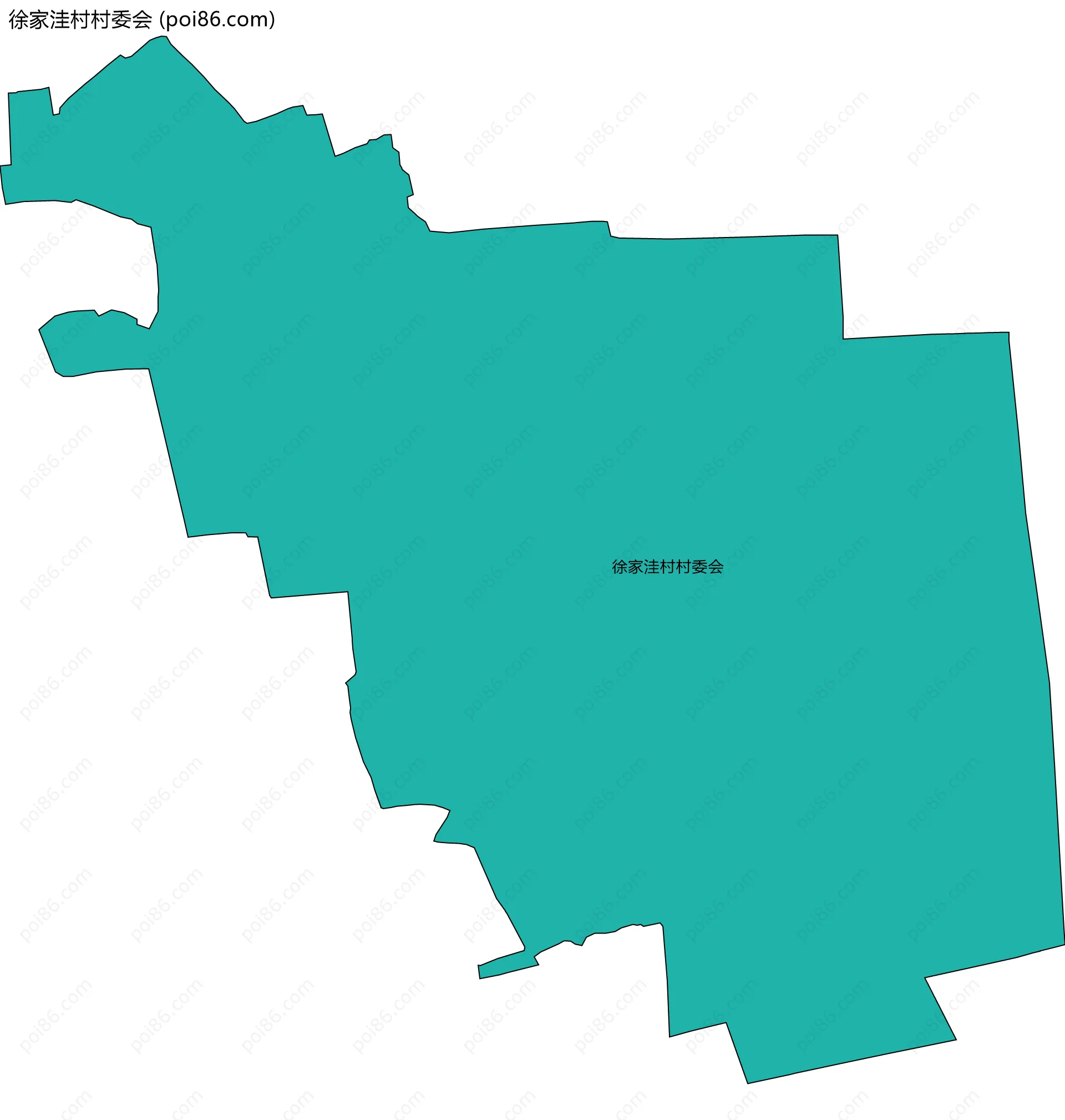 徐家洼村村委会边界地图