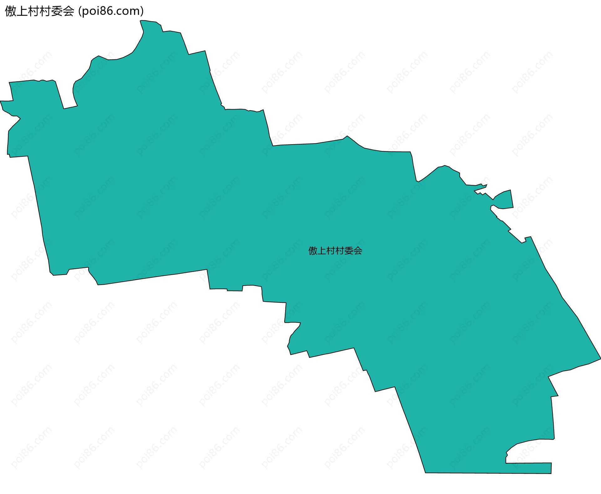 傲上村村委会边界地图