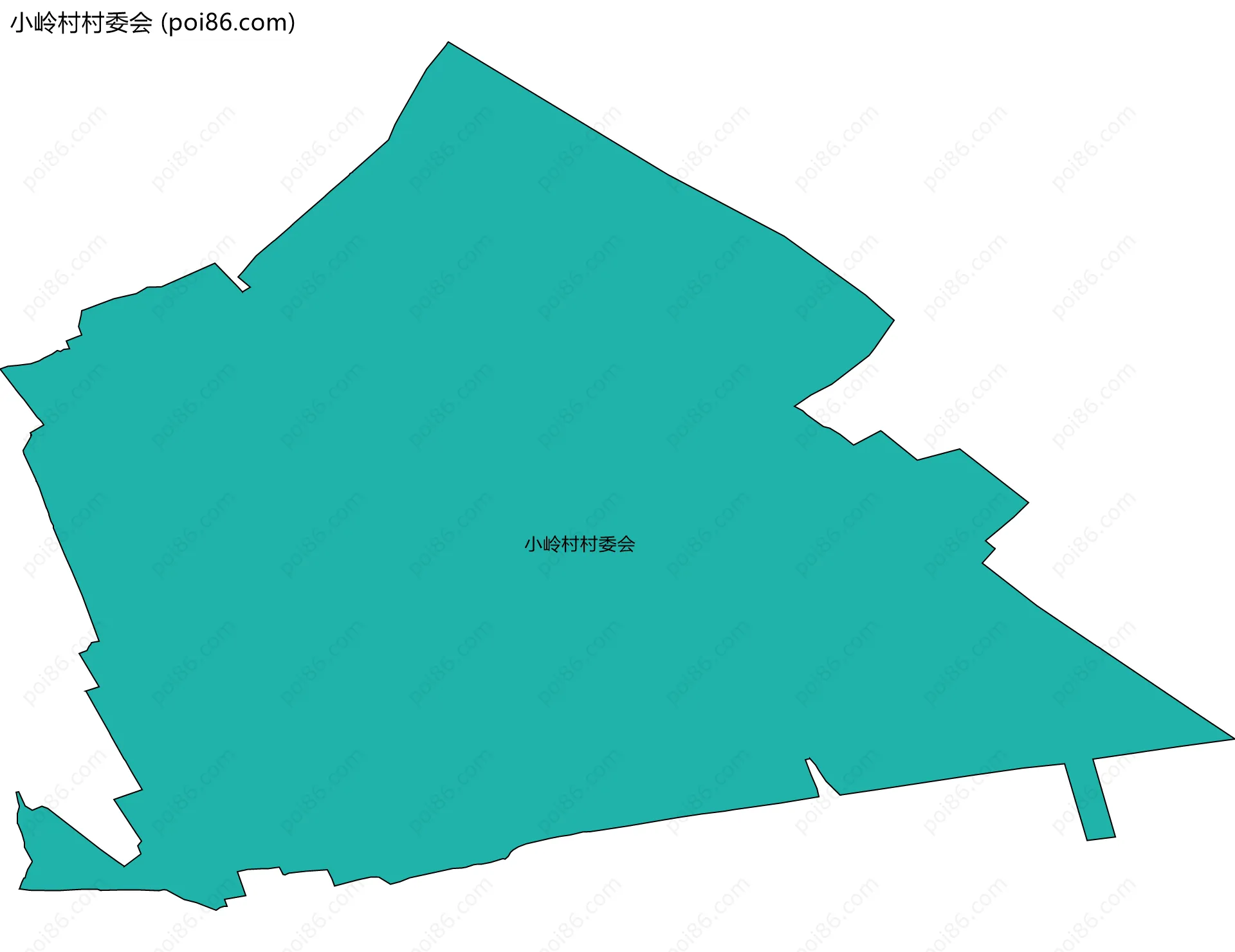 小岭村村委会边界地图