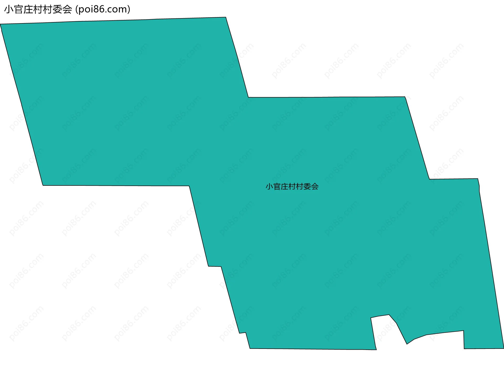 小官庄村村委会边界地图
