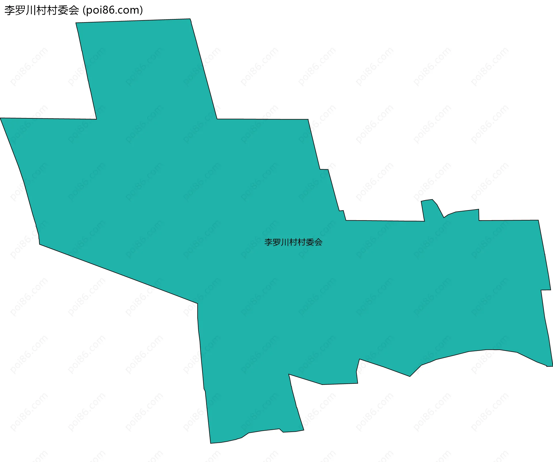 李罗川村村委会边界地图