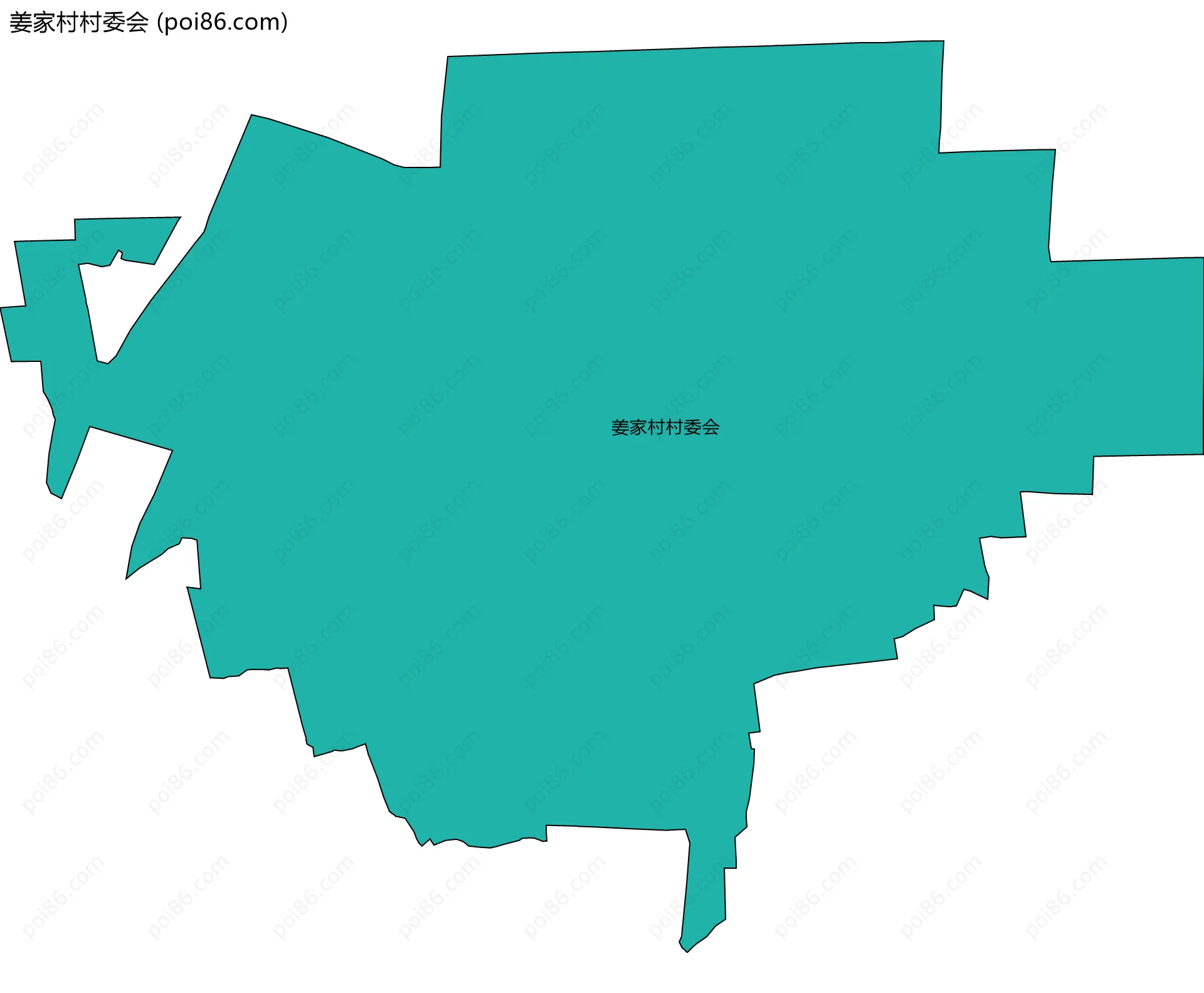 姜家村村委会边界地图