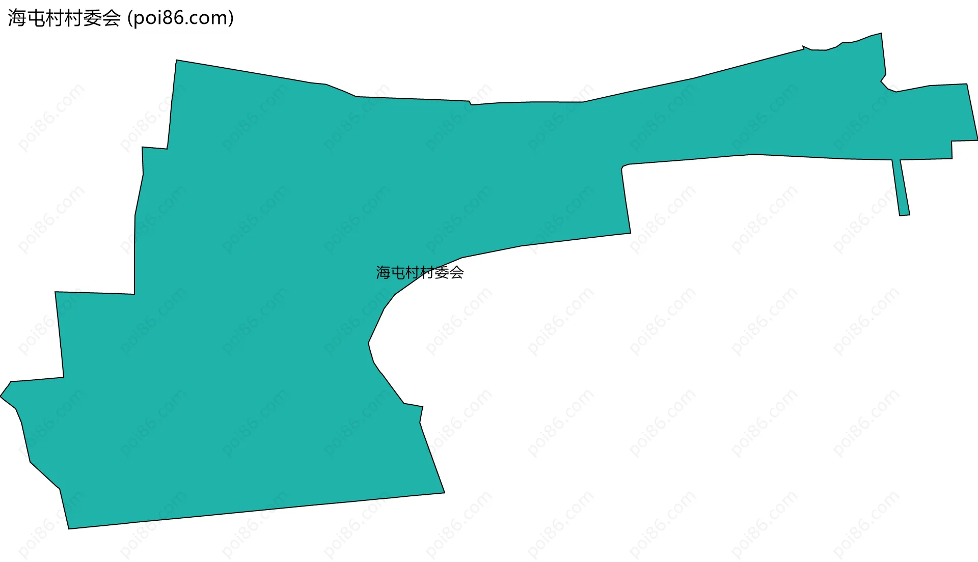海屯村村委会边界地图