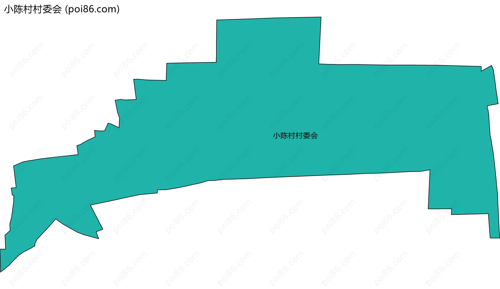 小陈村村委会边界地图