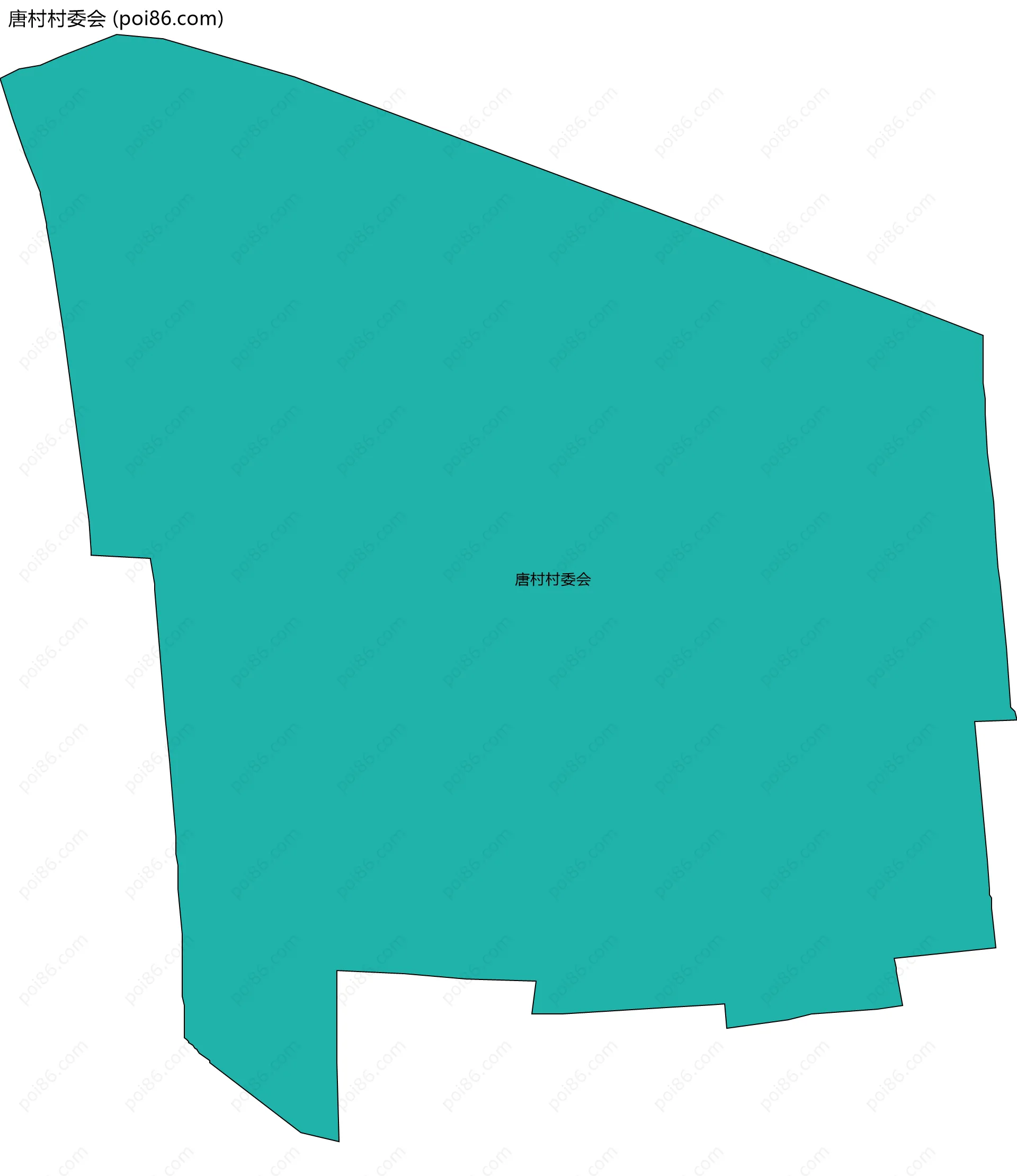 唐村村委会边界地图