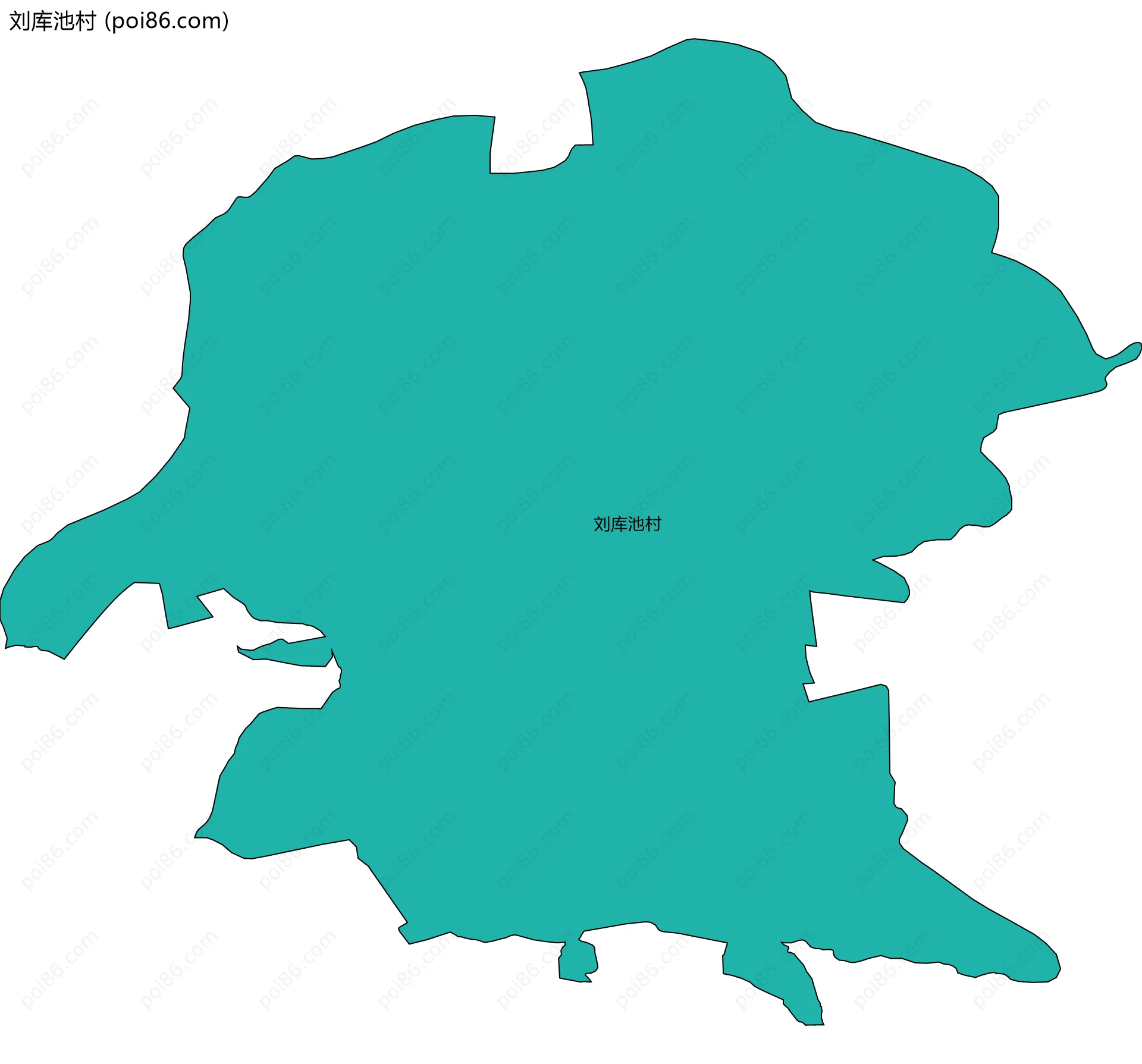 刘库池村边界地图