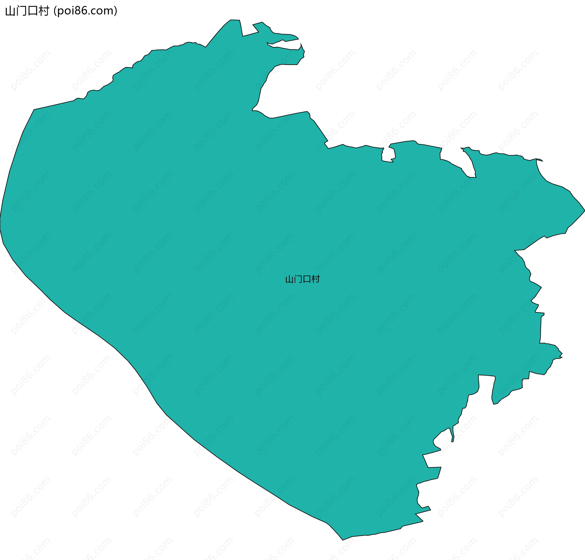 山门口村边界地图