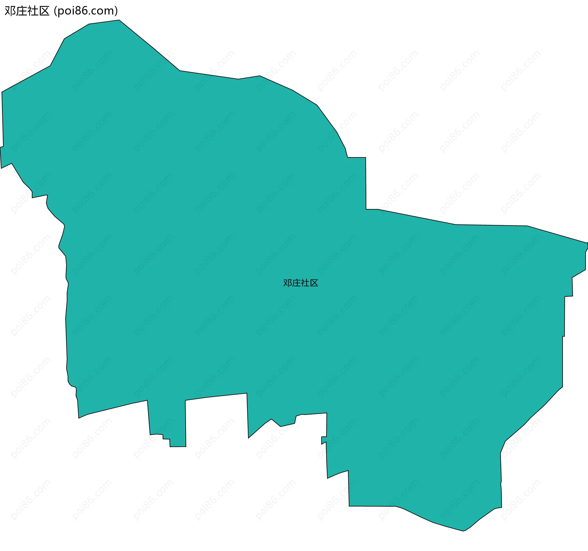 邓庄社区边界地图