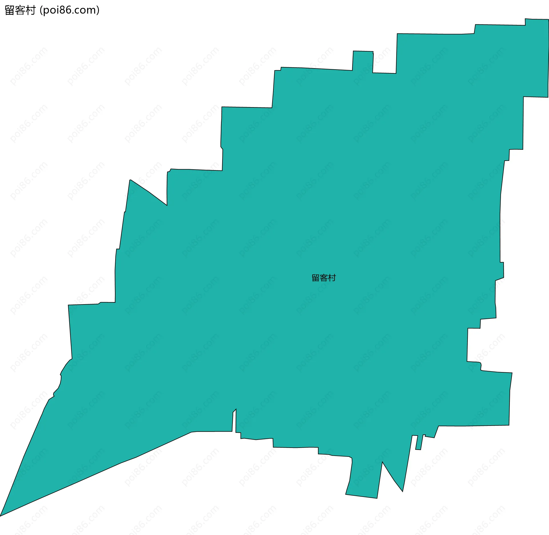 留客村边界地图