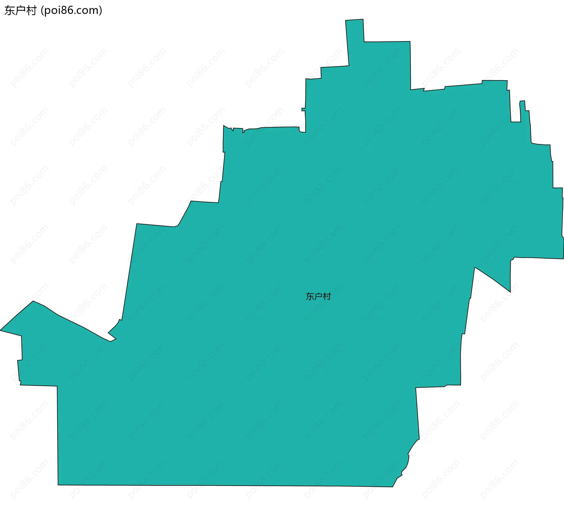 东户村边界地图