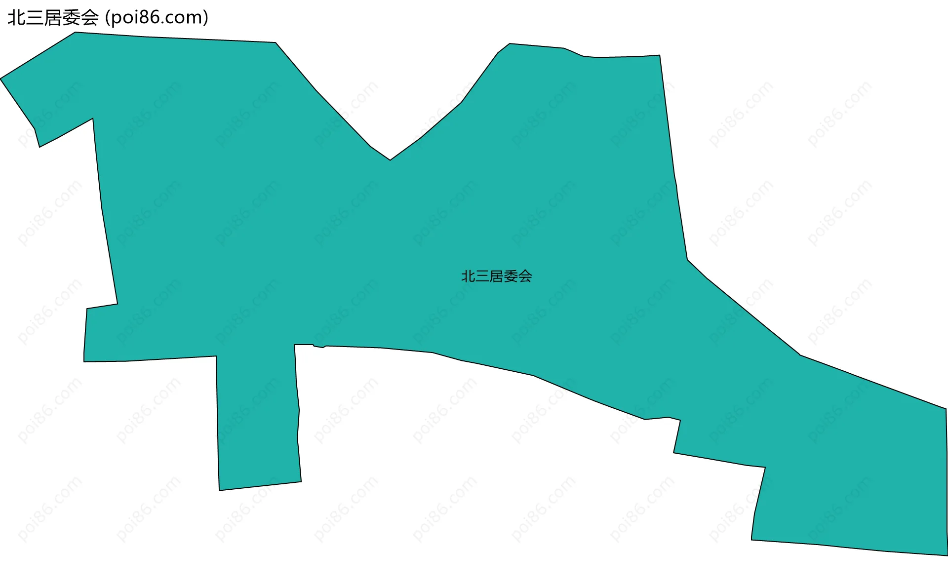 北三居委会边界地图