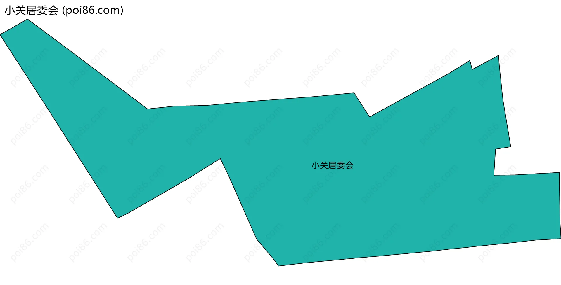 小关居委会边界地图