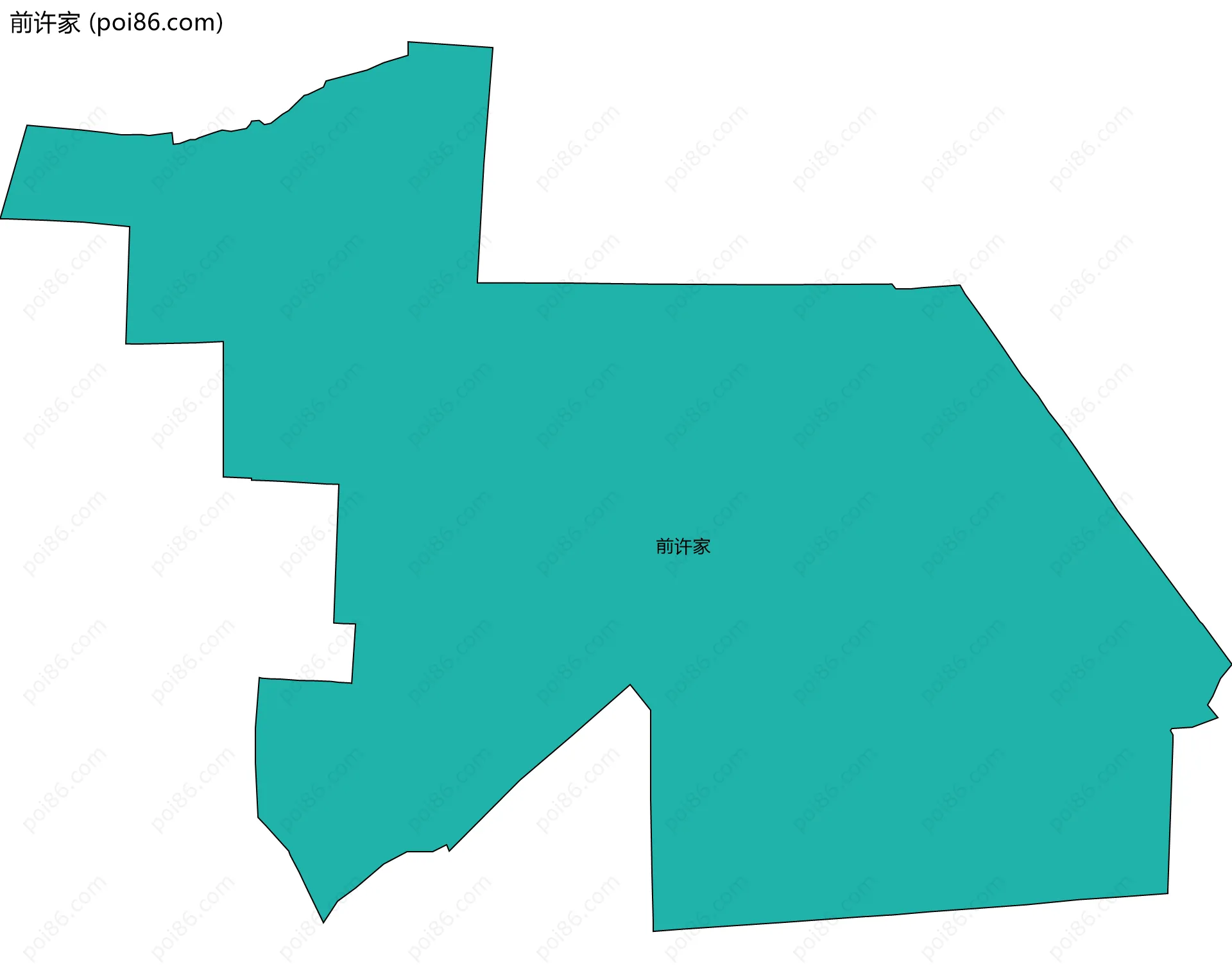 前许家边界地图