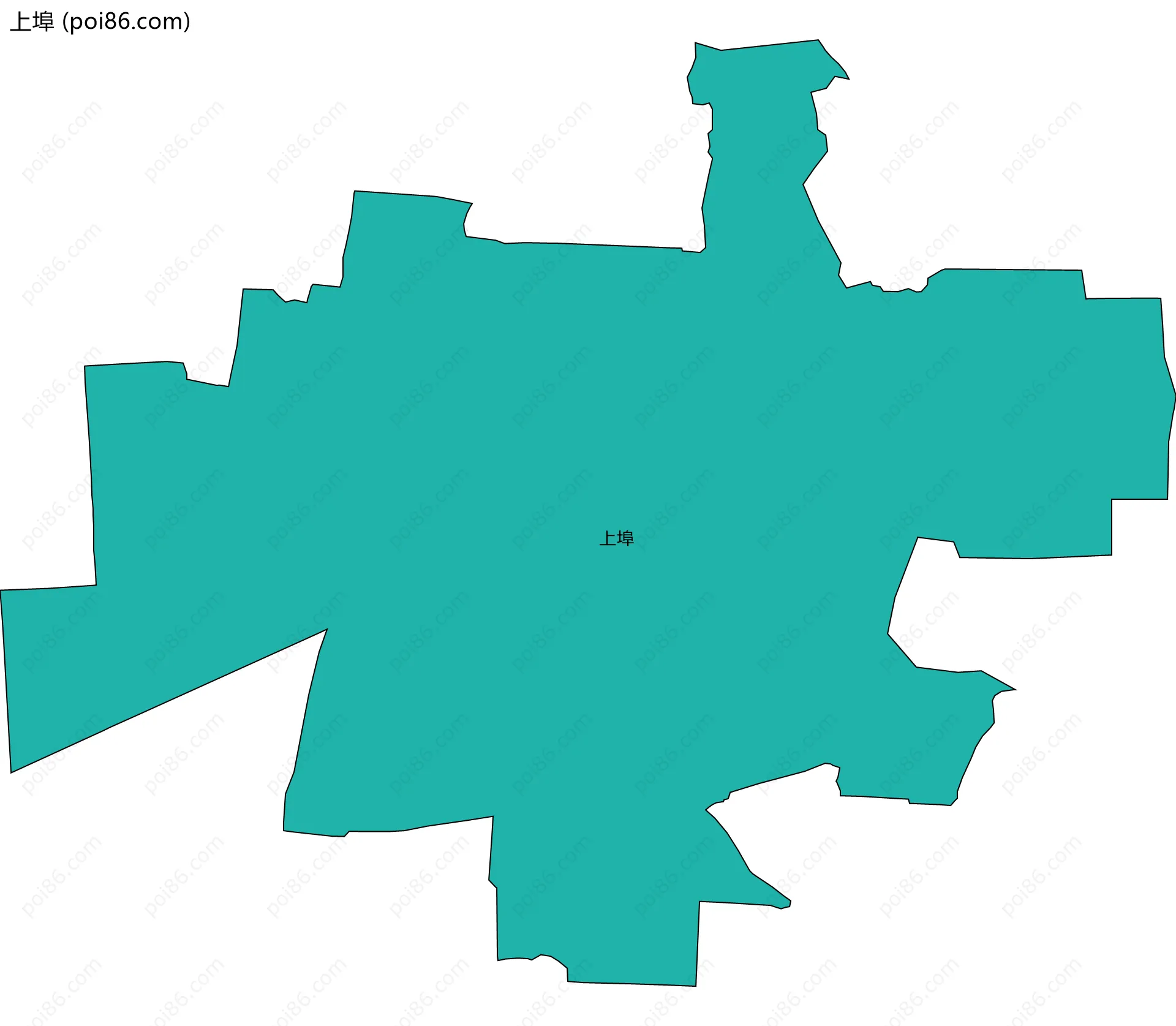 上埠边界地图