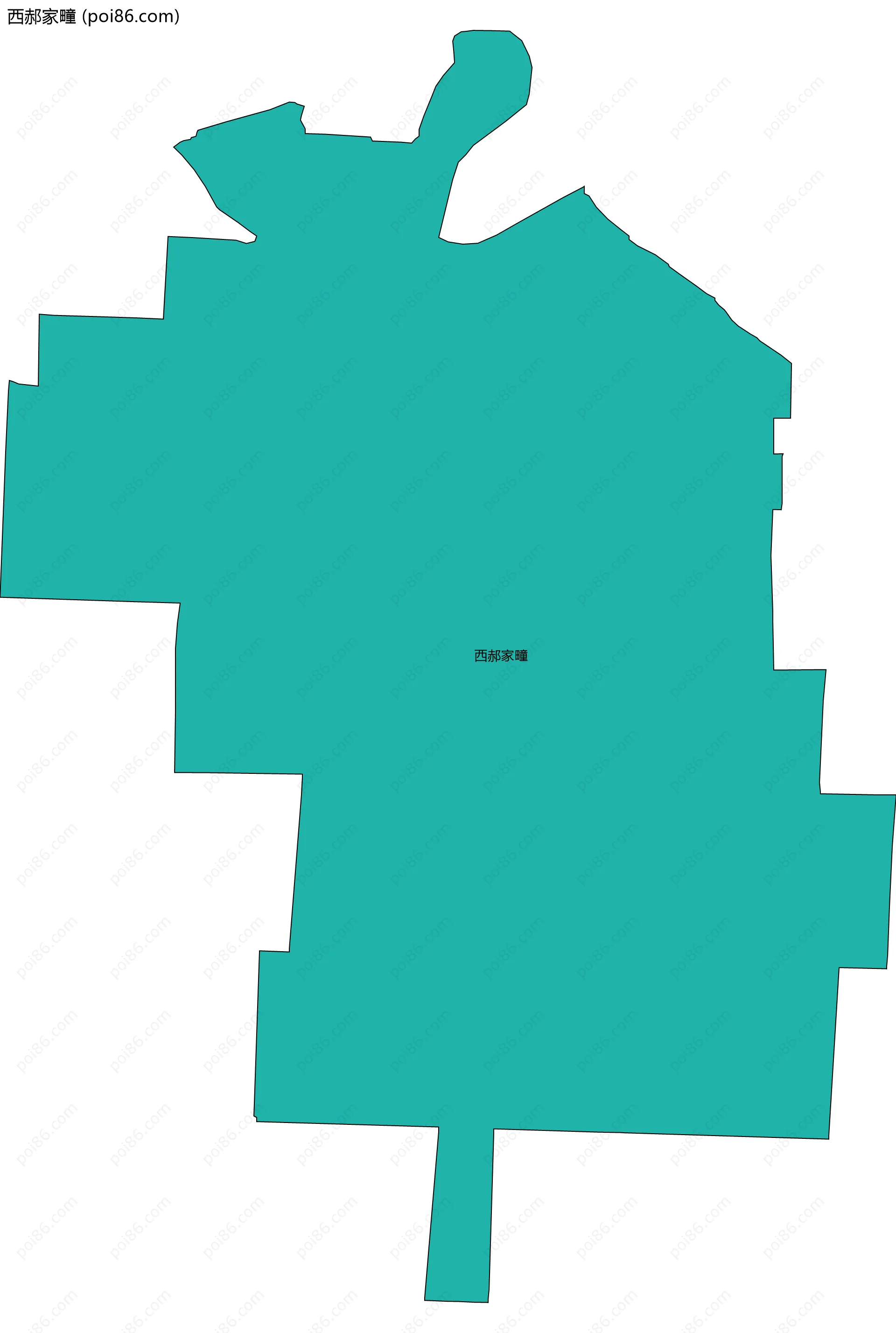 西郝家疃边界地图