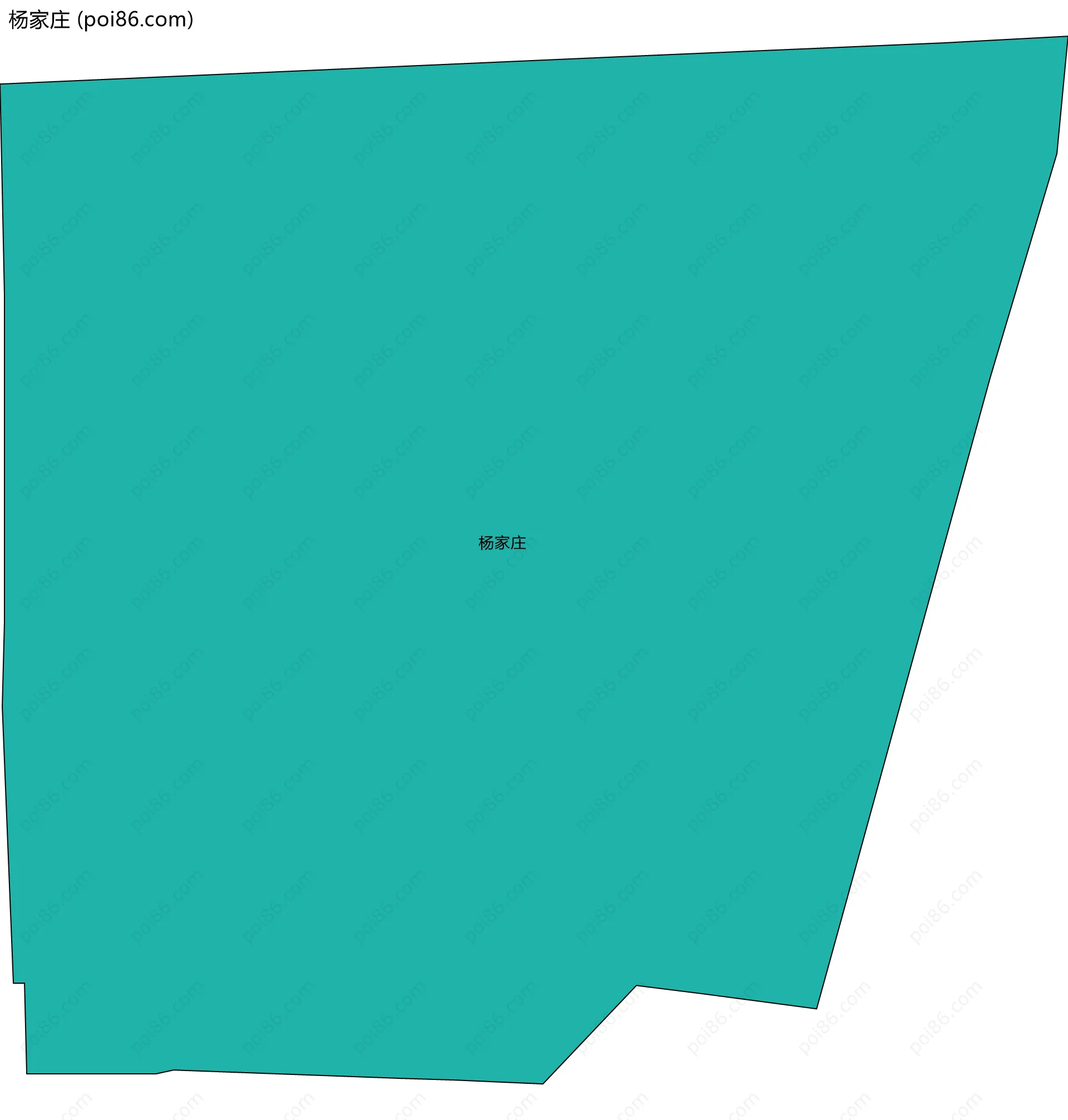 杨家庄边界地图