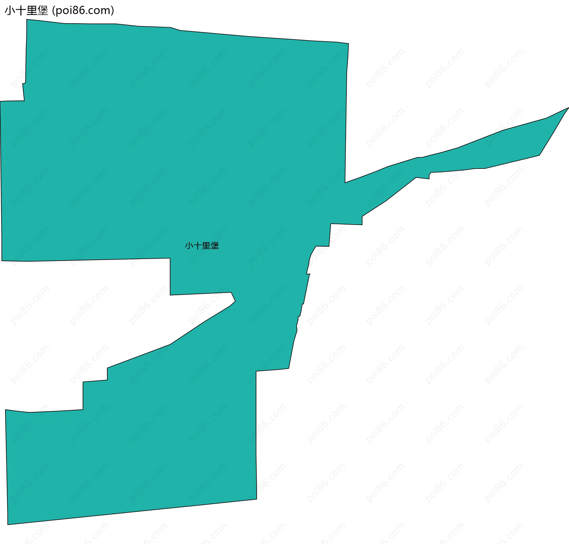 小十里堡边界地图