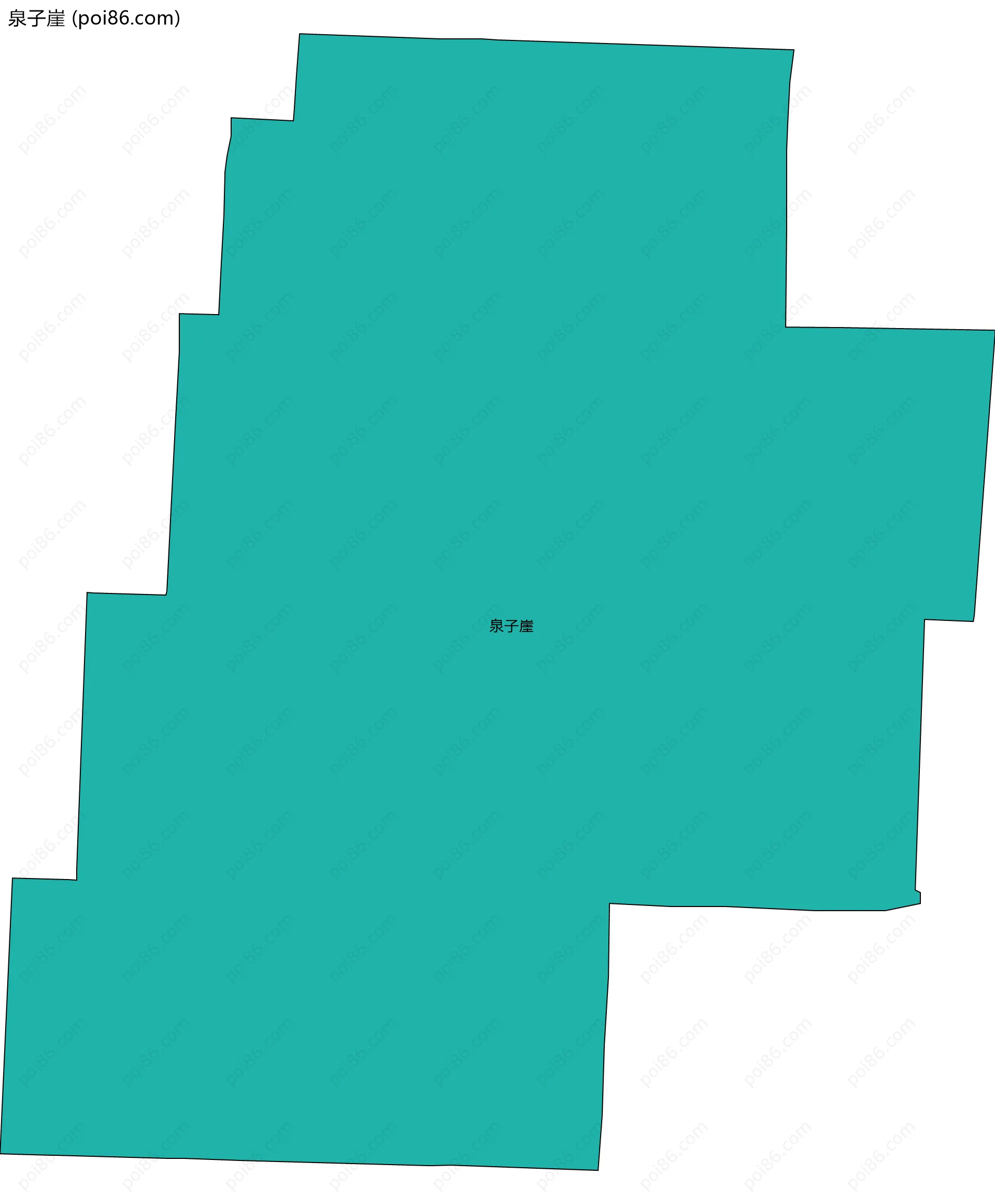 泉子崖边界地图