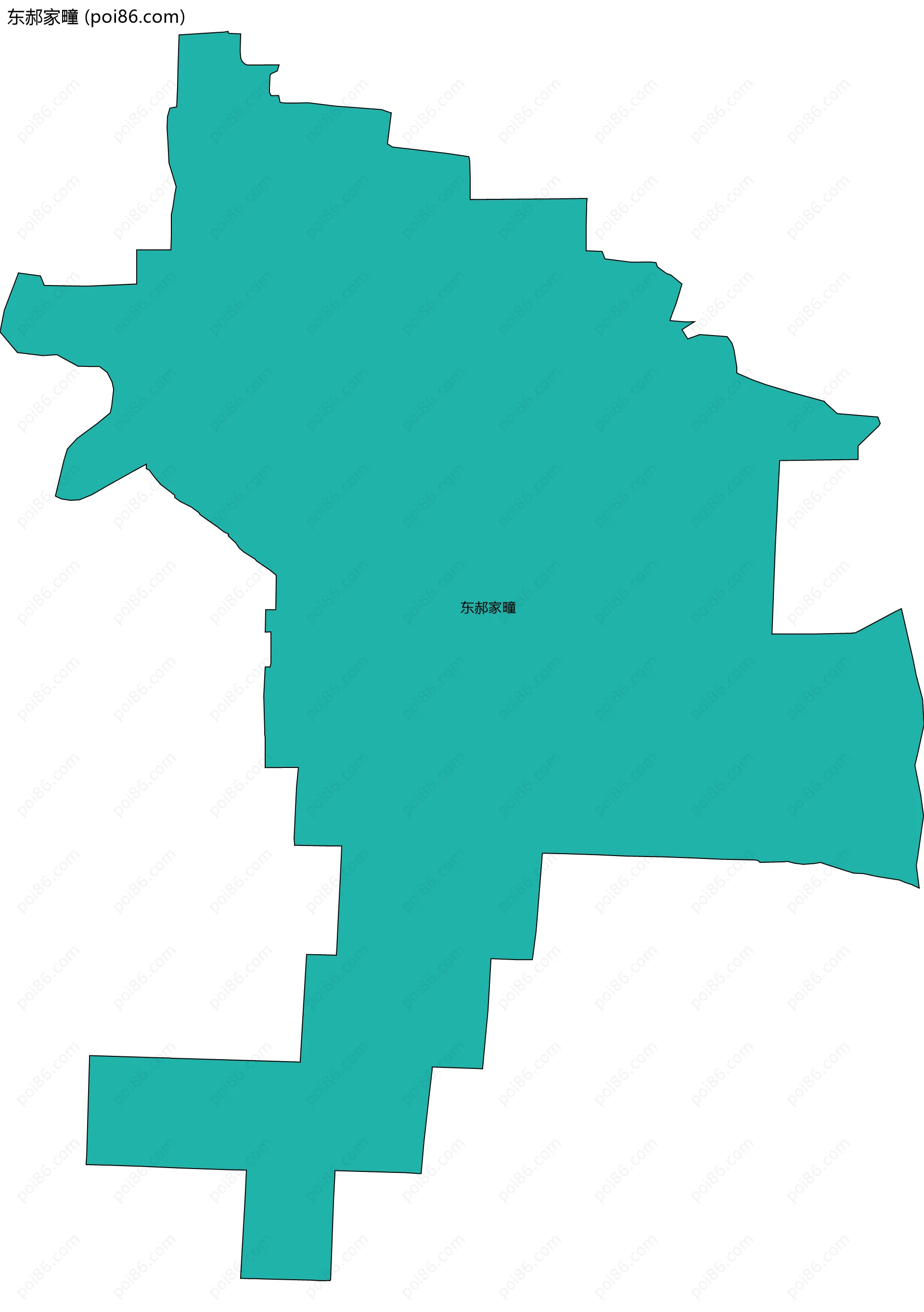 东郝家疃边界地图