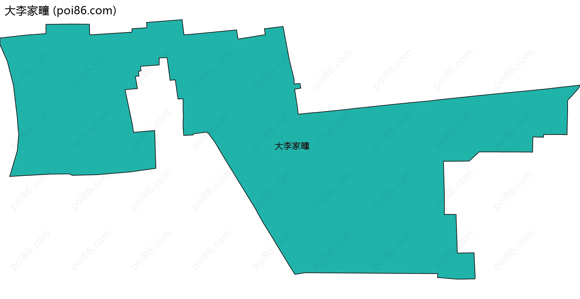 大李家疃边界地图