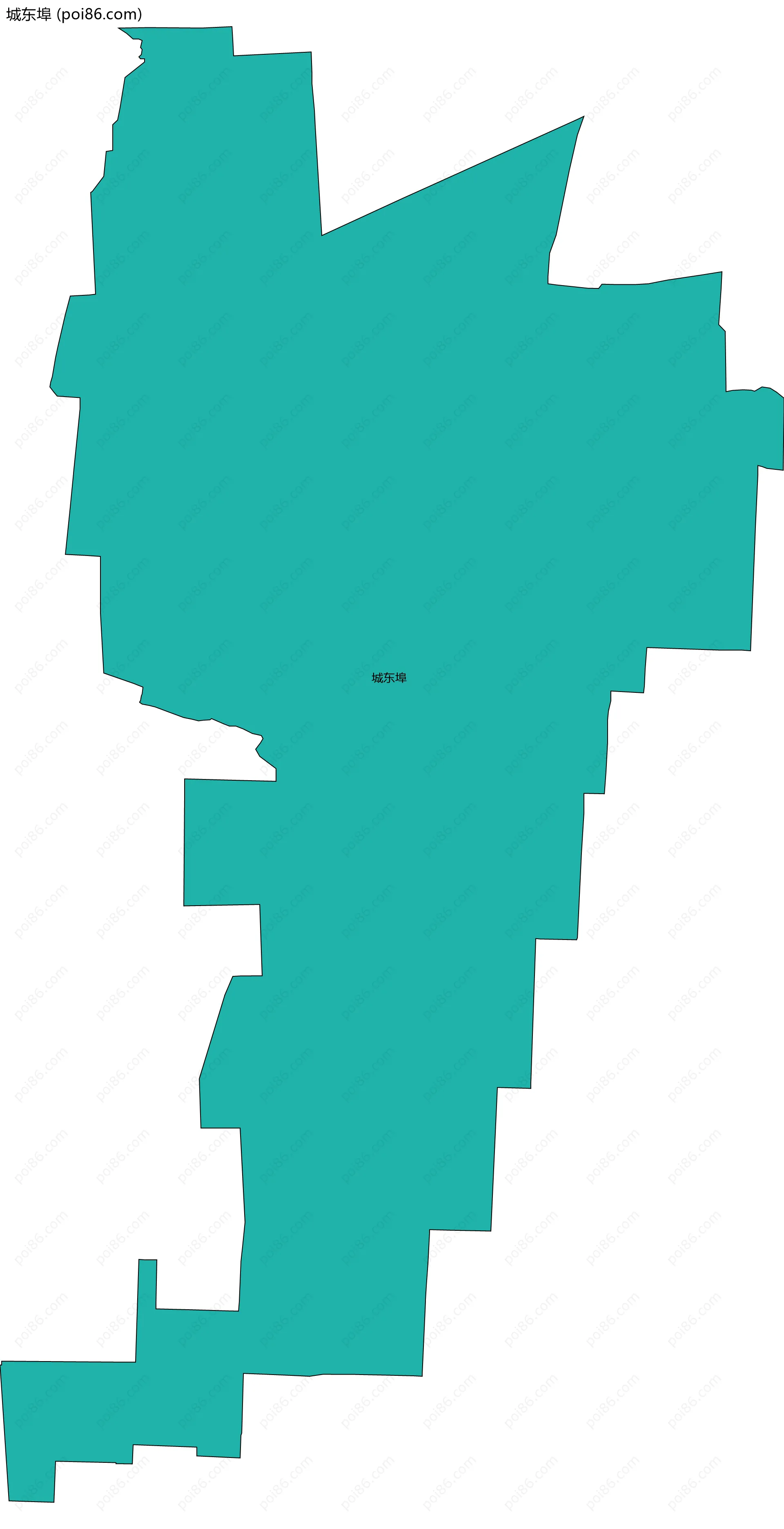 城东埠边界地图