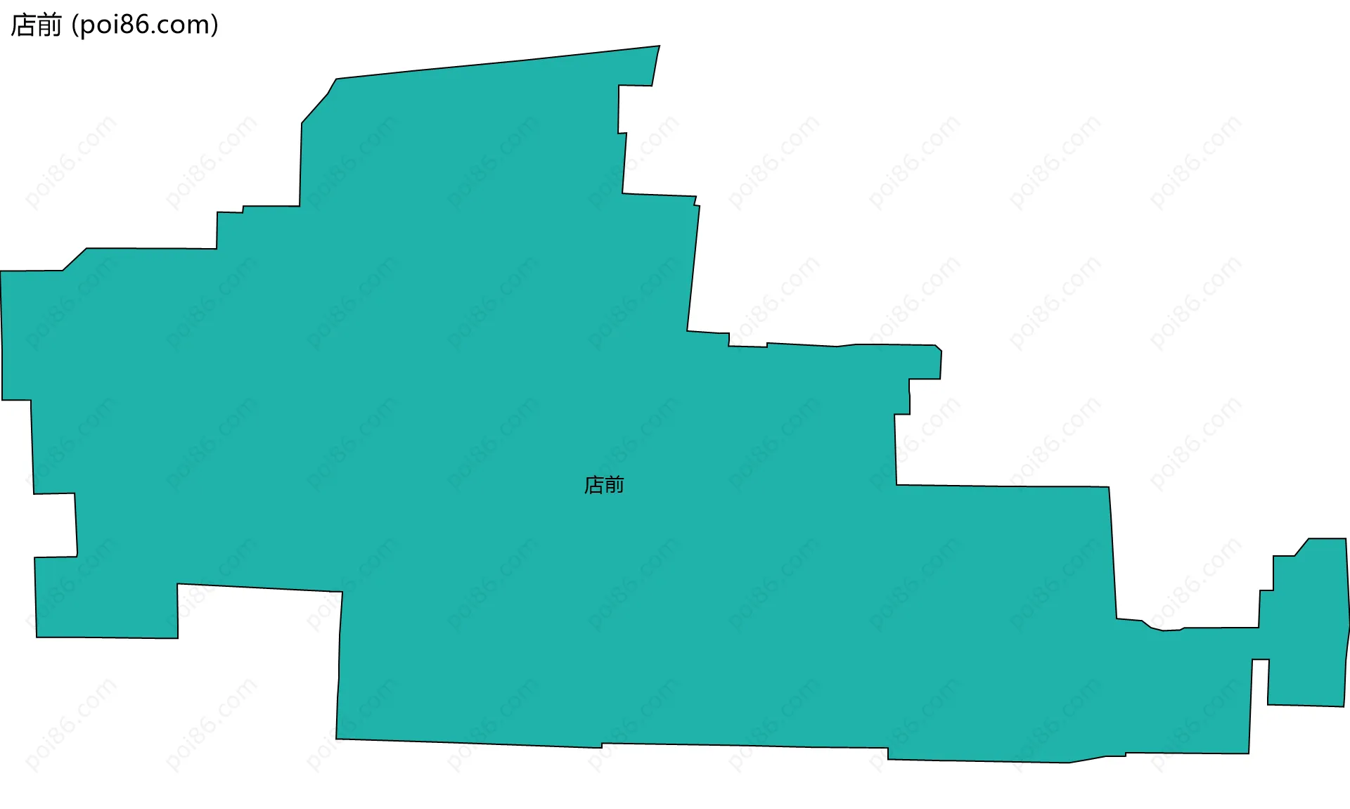 店前边界地图