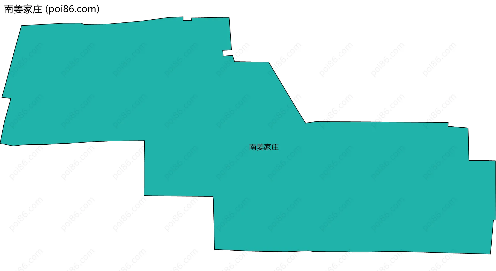 南姜家庄边界地图