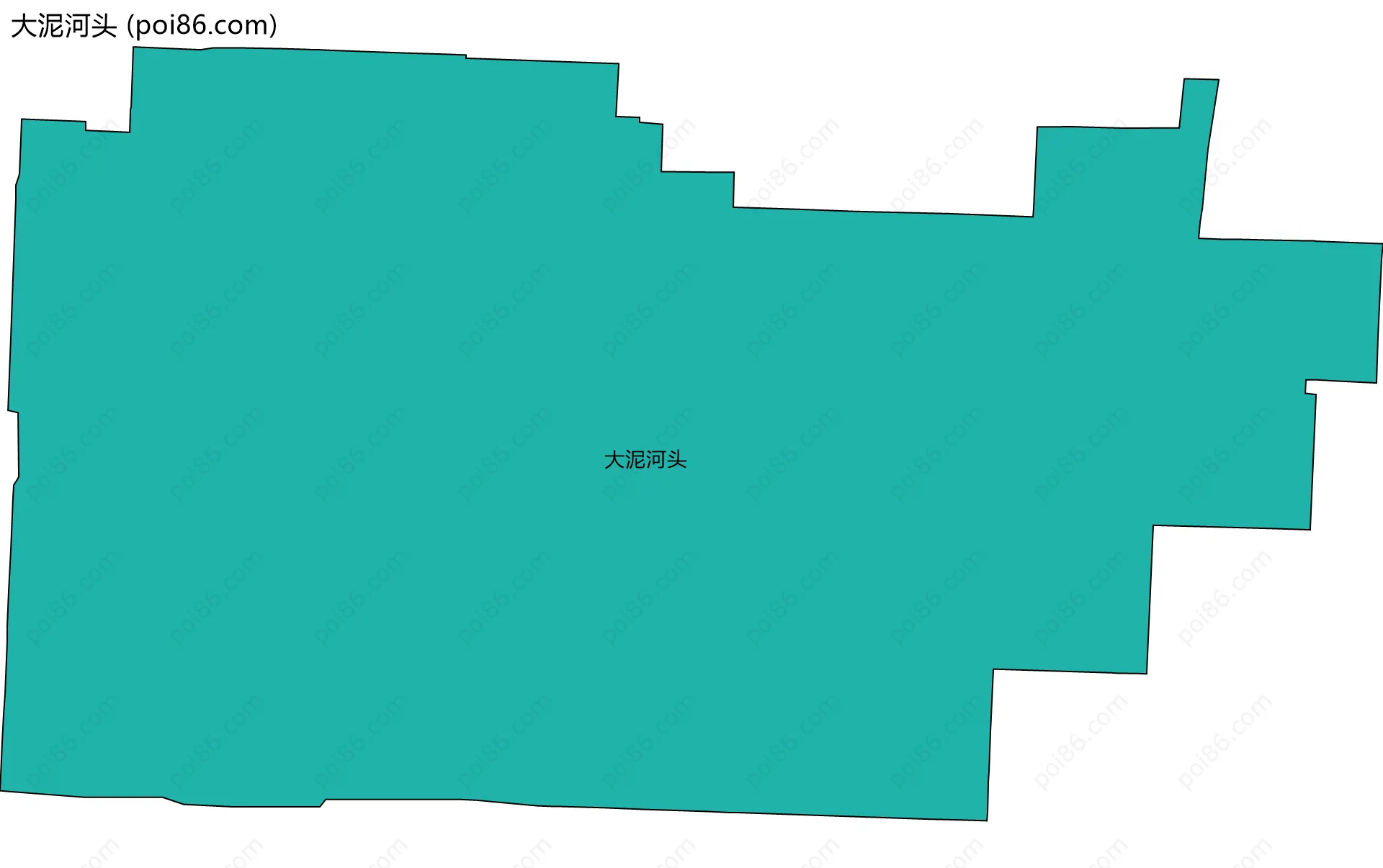 大泥河头边界地图