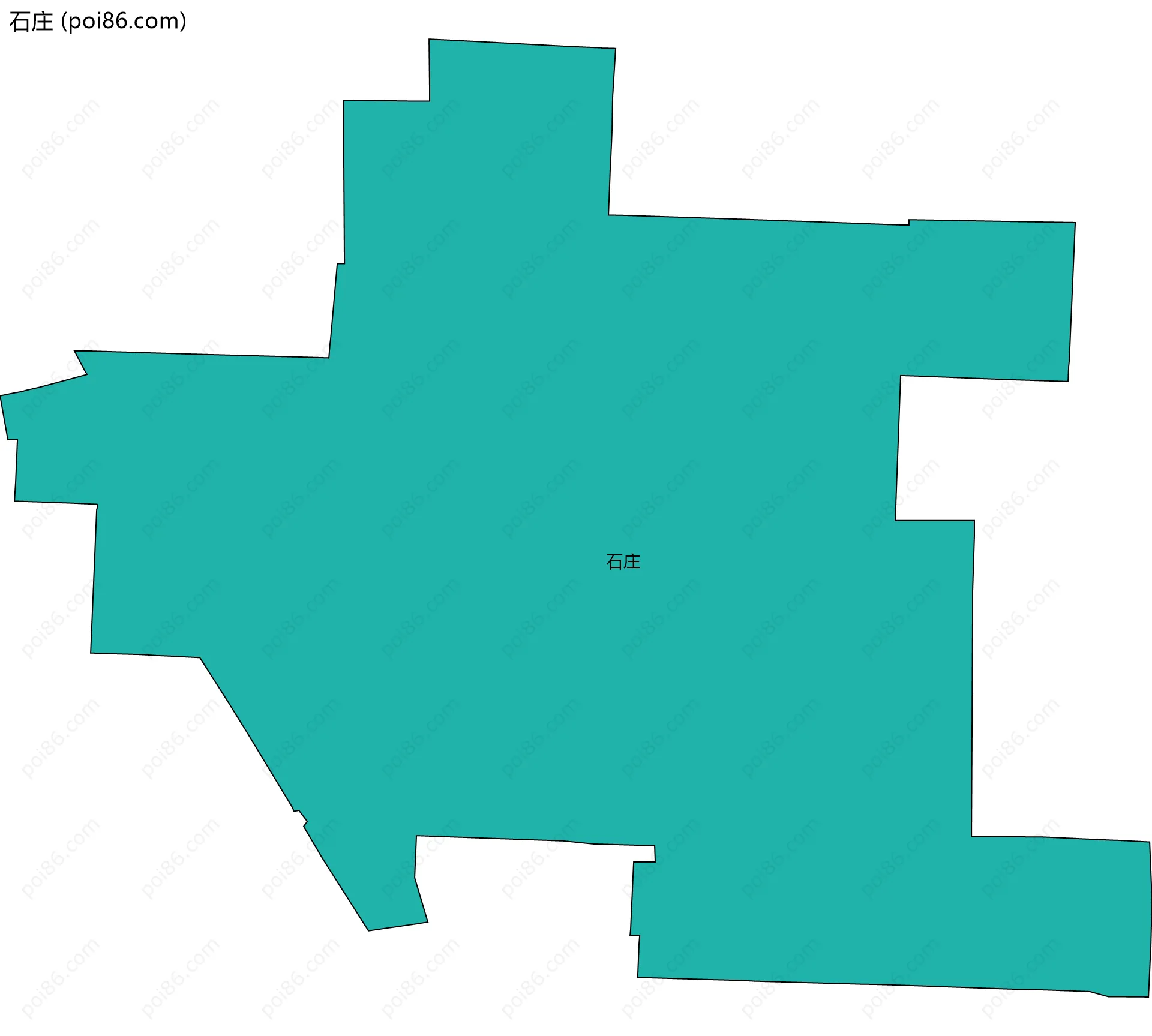 石庄边界地图