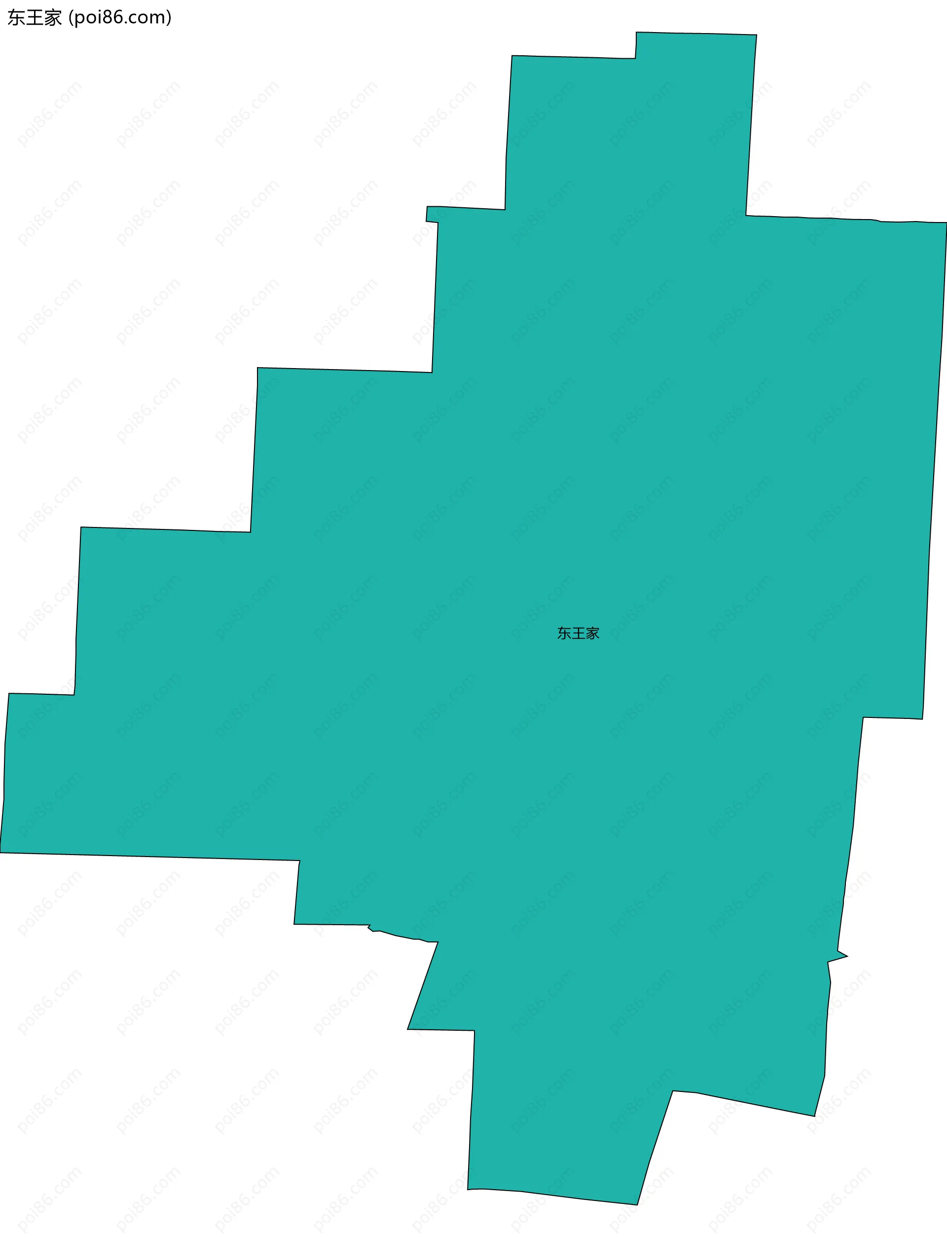 东王家边界地图