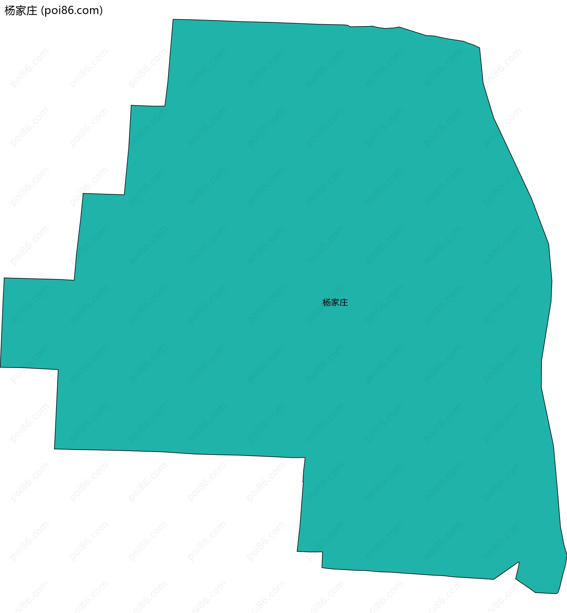 杨家庄边界地图