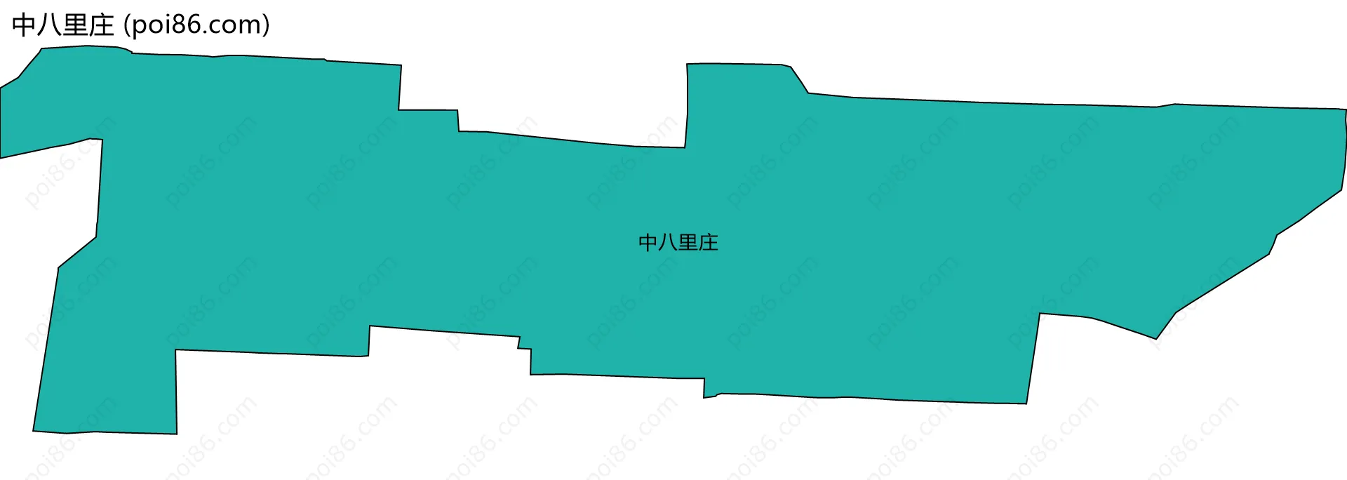 中八里庄边界地图