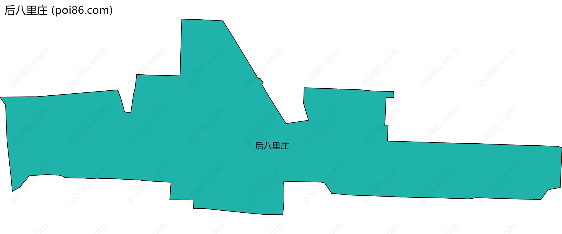 后八里庄边界地图
