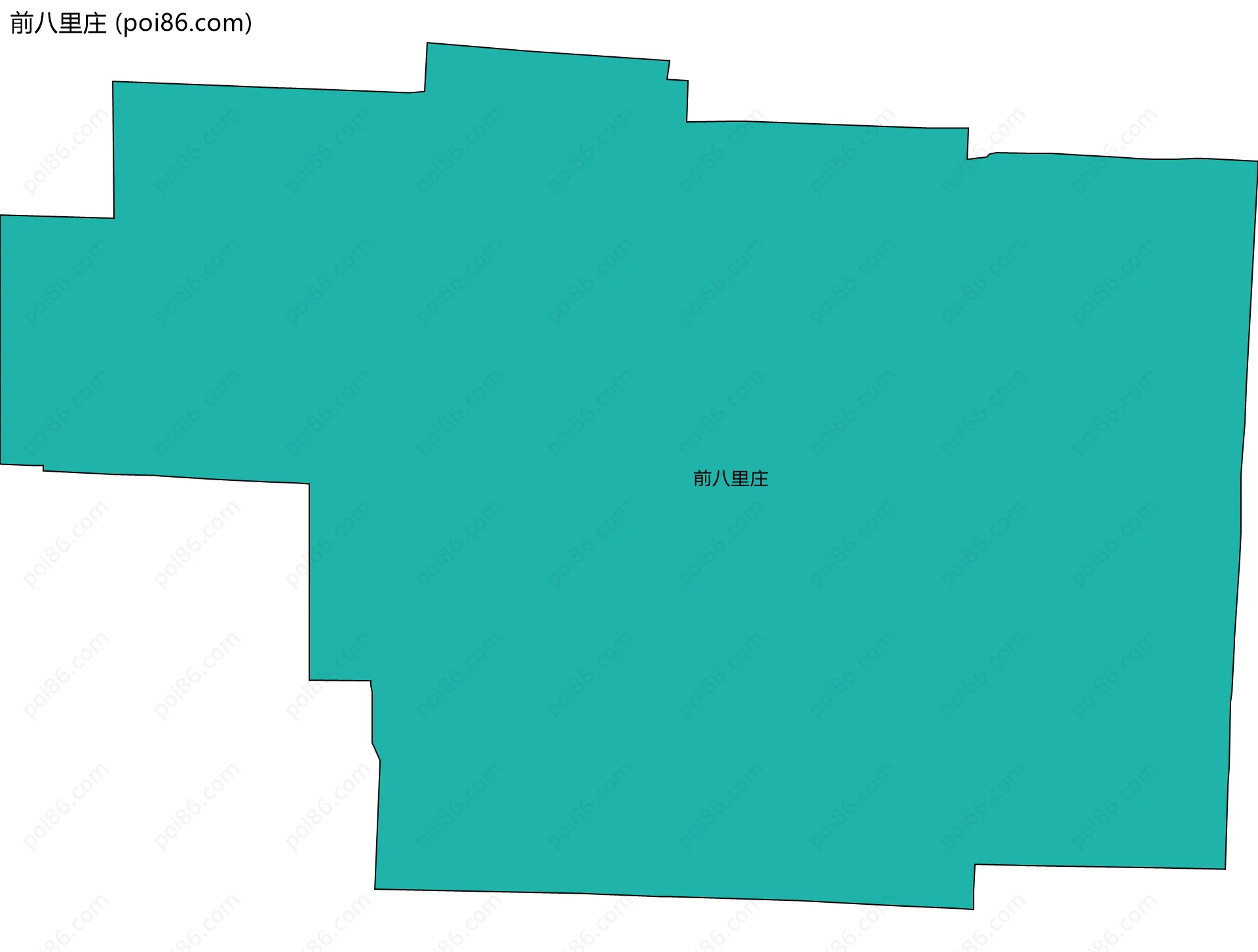 前八里庄边界地图