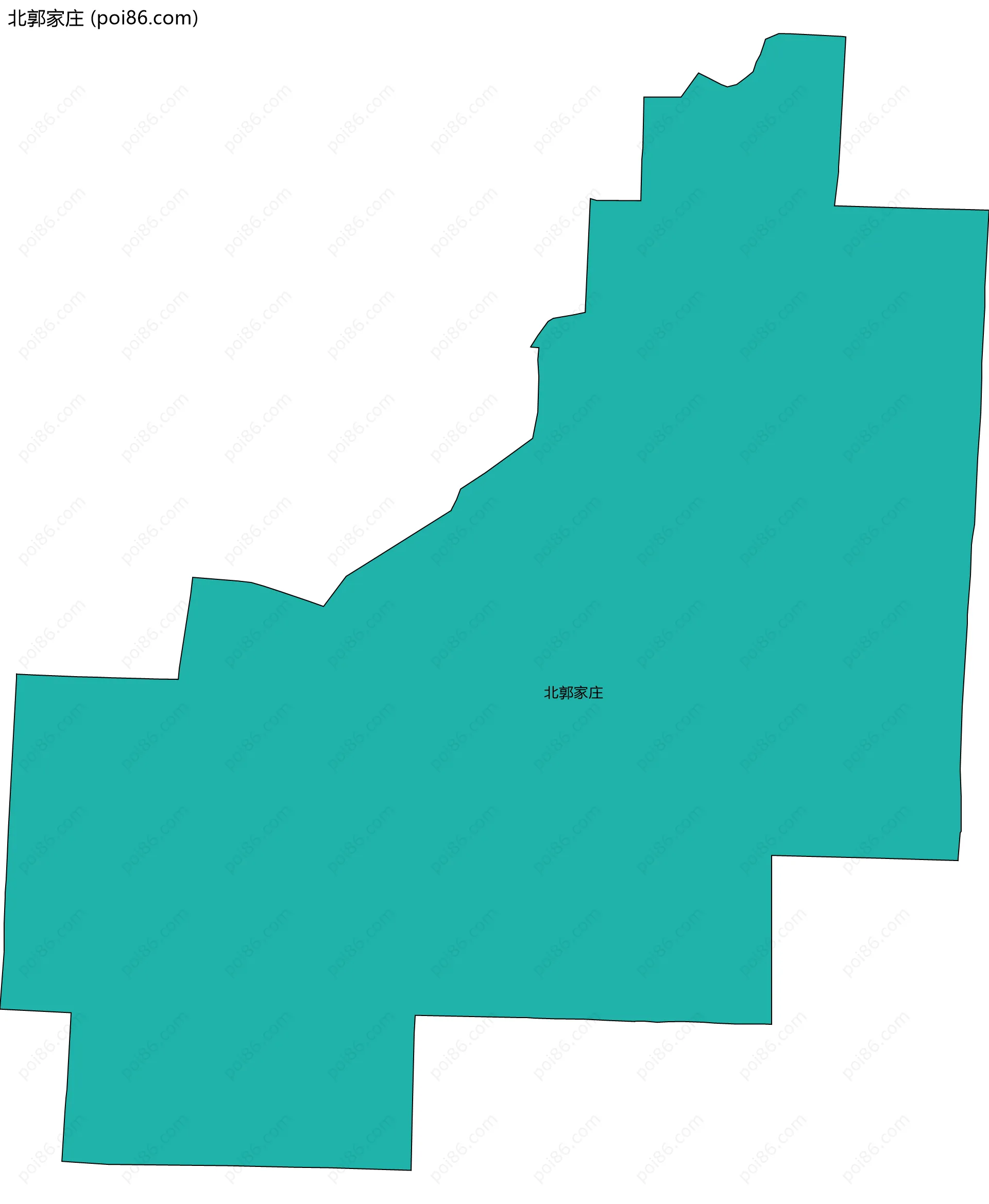 北郭家庄边界地图