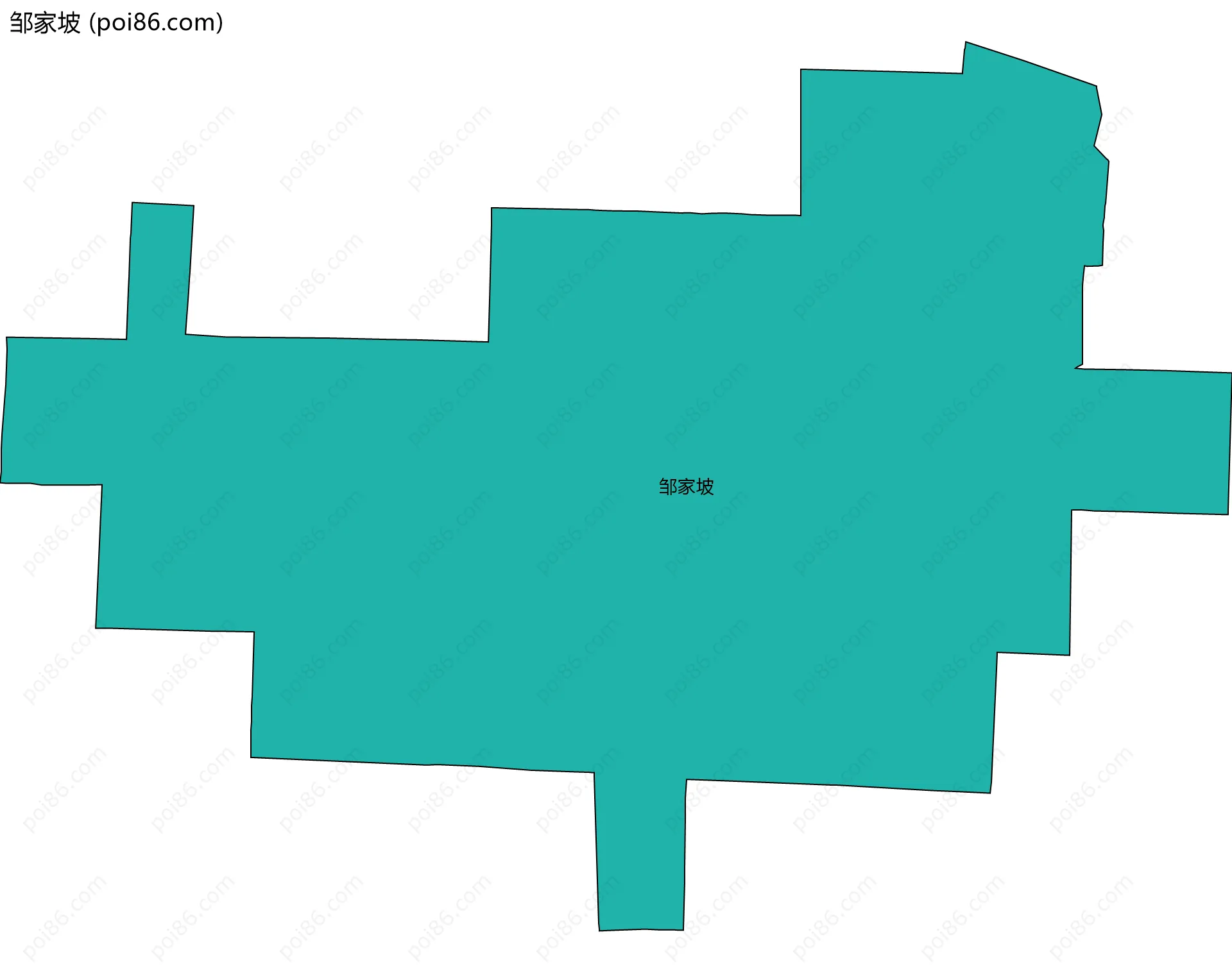邹家坡边界地图