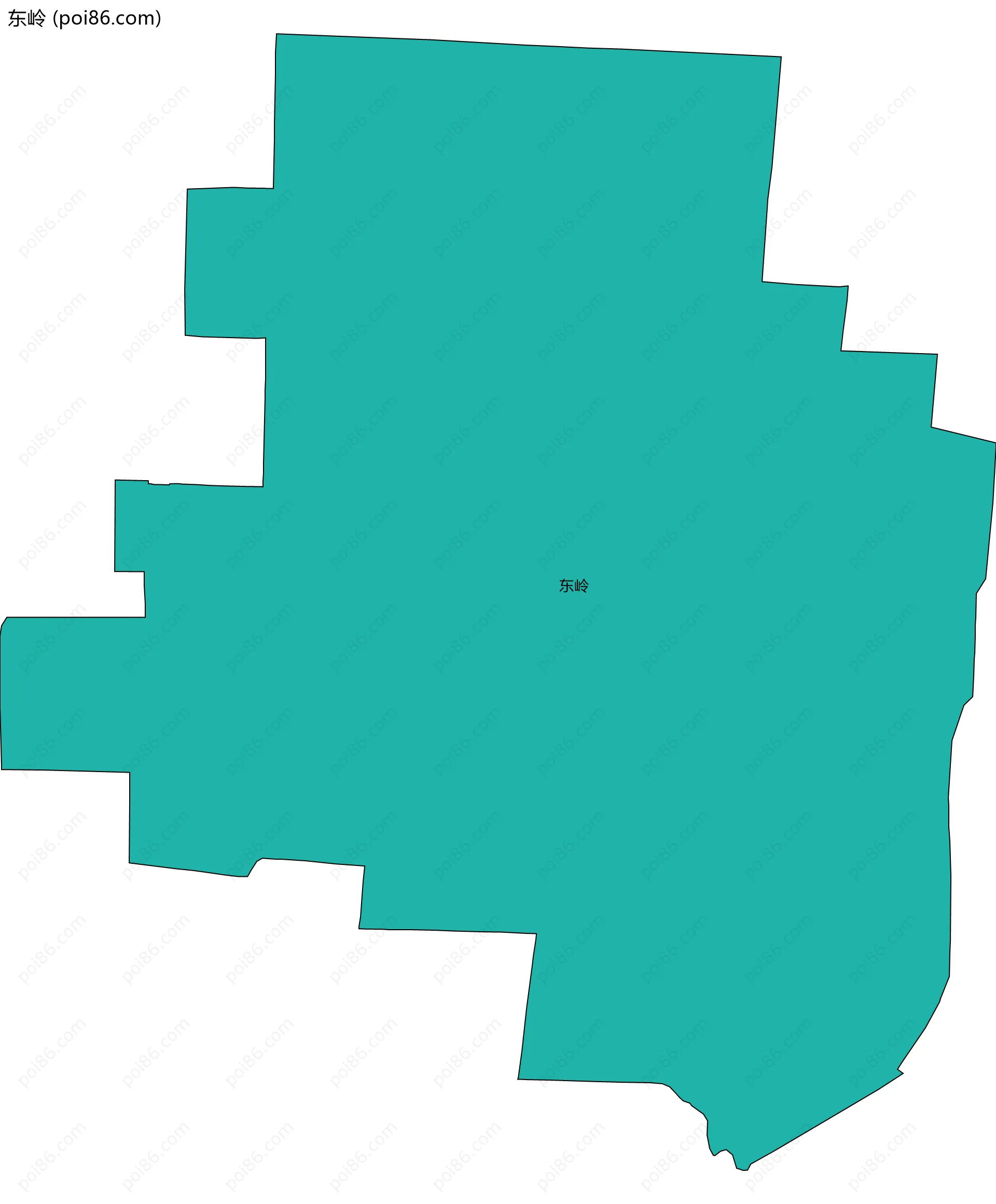 东岭边界地图